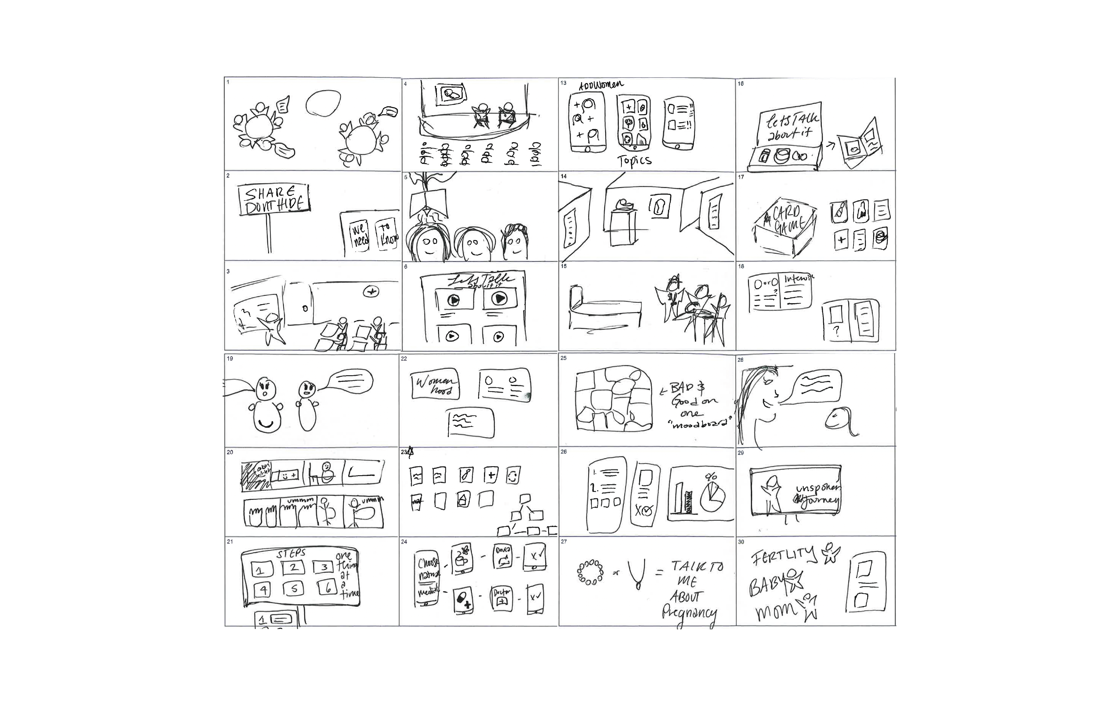 30 Original Idea Sketches