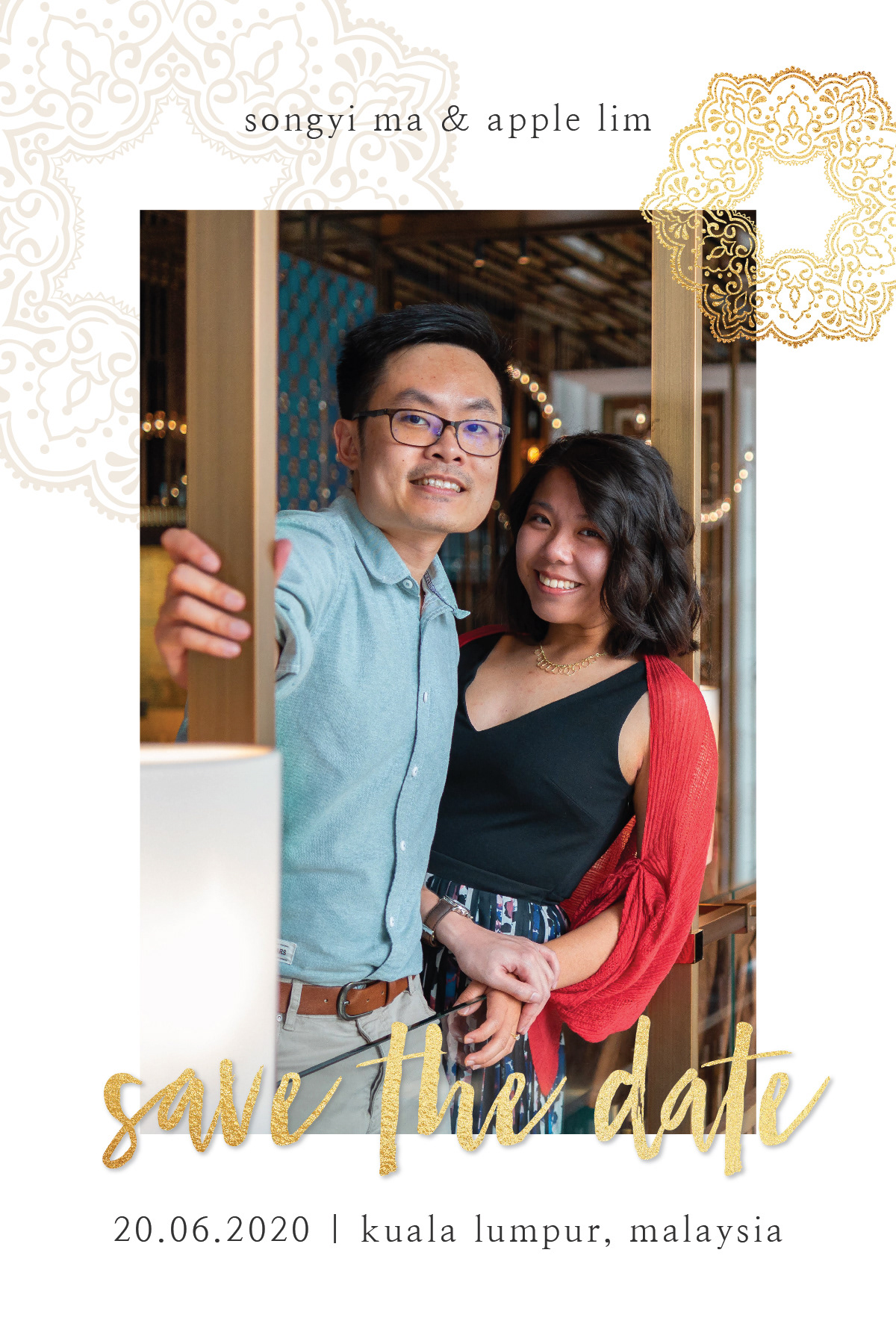Wedding Invite Back