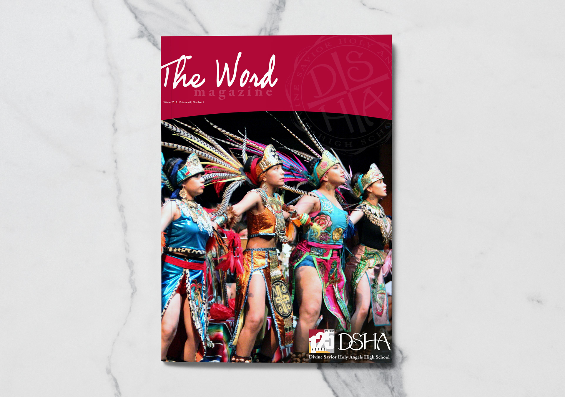 The school published a new version of "The Word" magazine every quarter that I fully designed every time.