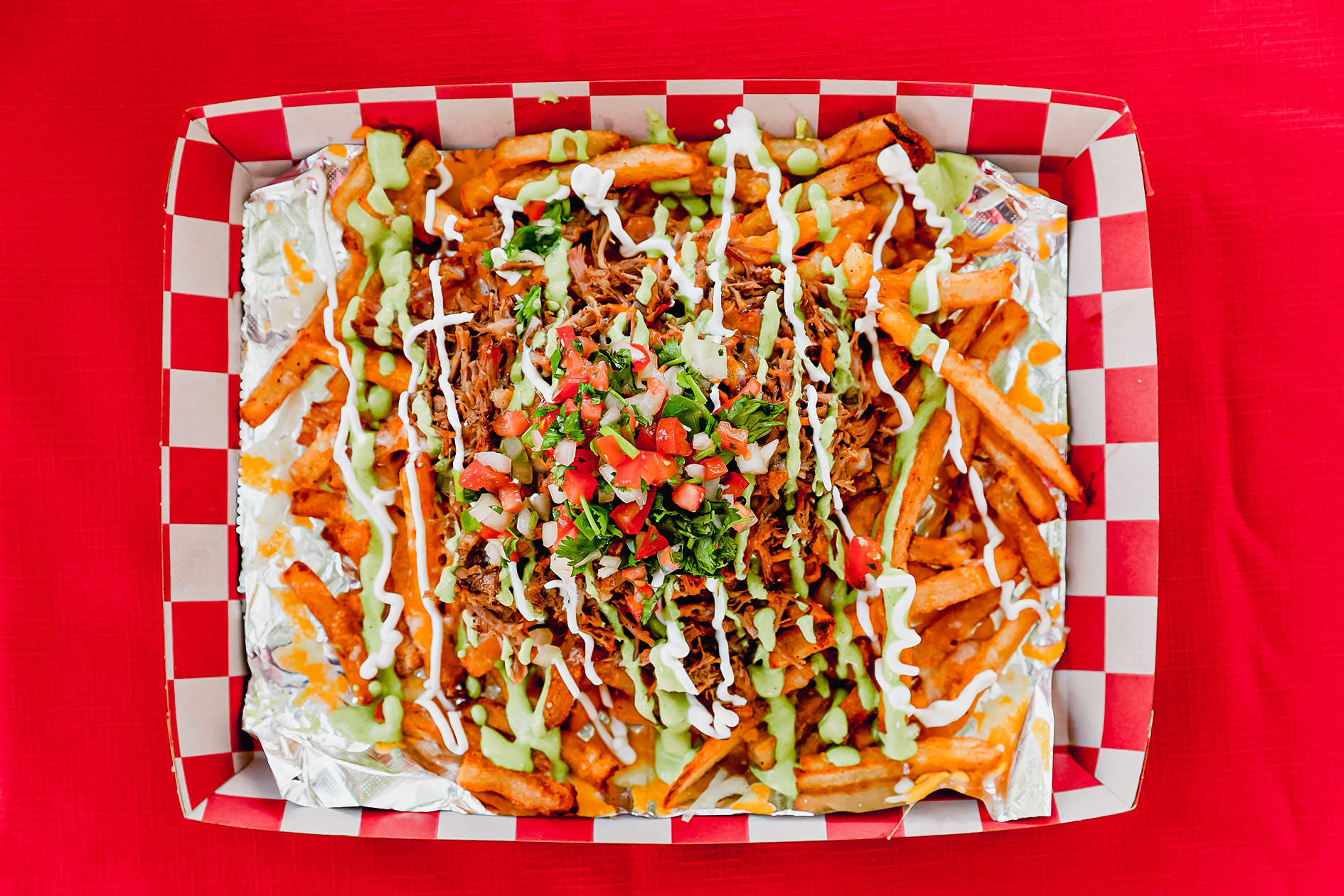 Loaded fries shot for Charm East Texas Magazine November 2018 issue. (Red Tulip Rolling Bistro - Lufkin, TX)
