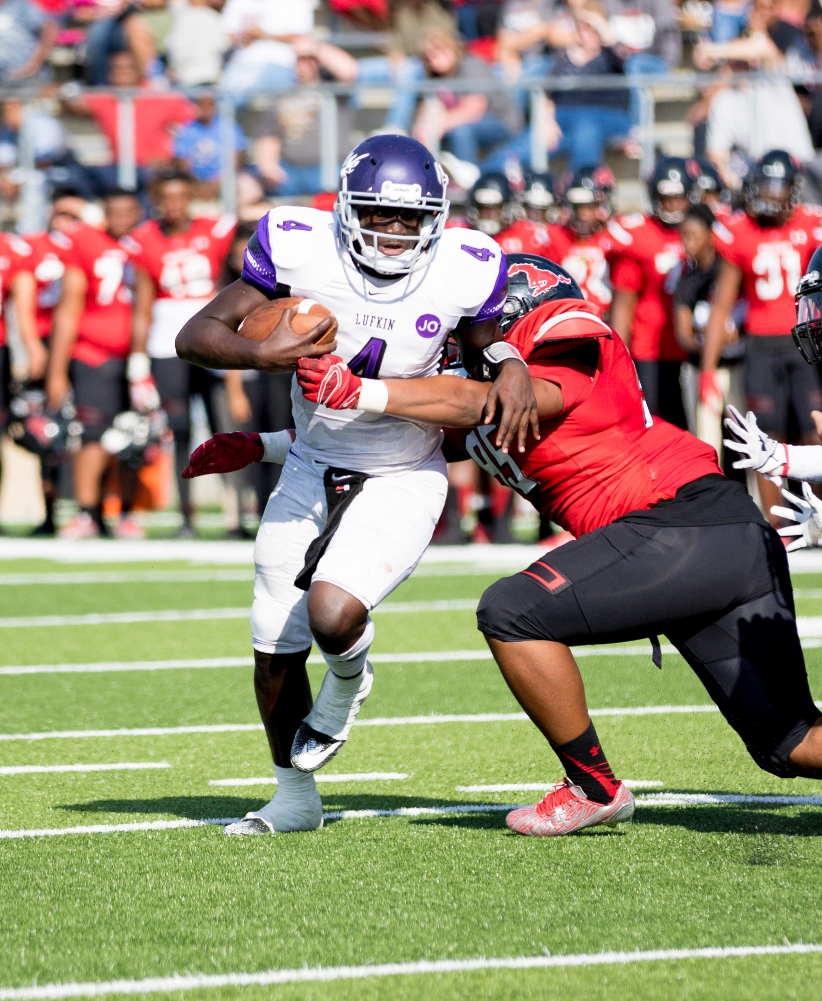 The Lufkin Panthers advance to the fourth round of the playoffs after their 14-11 win over Spring Westfield in the regional round of the Class 6A, Division II playoffs Saturday afternoon, December 2, 2017, at Texan Drive Stadium in New Caney.