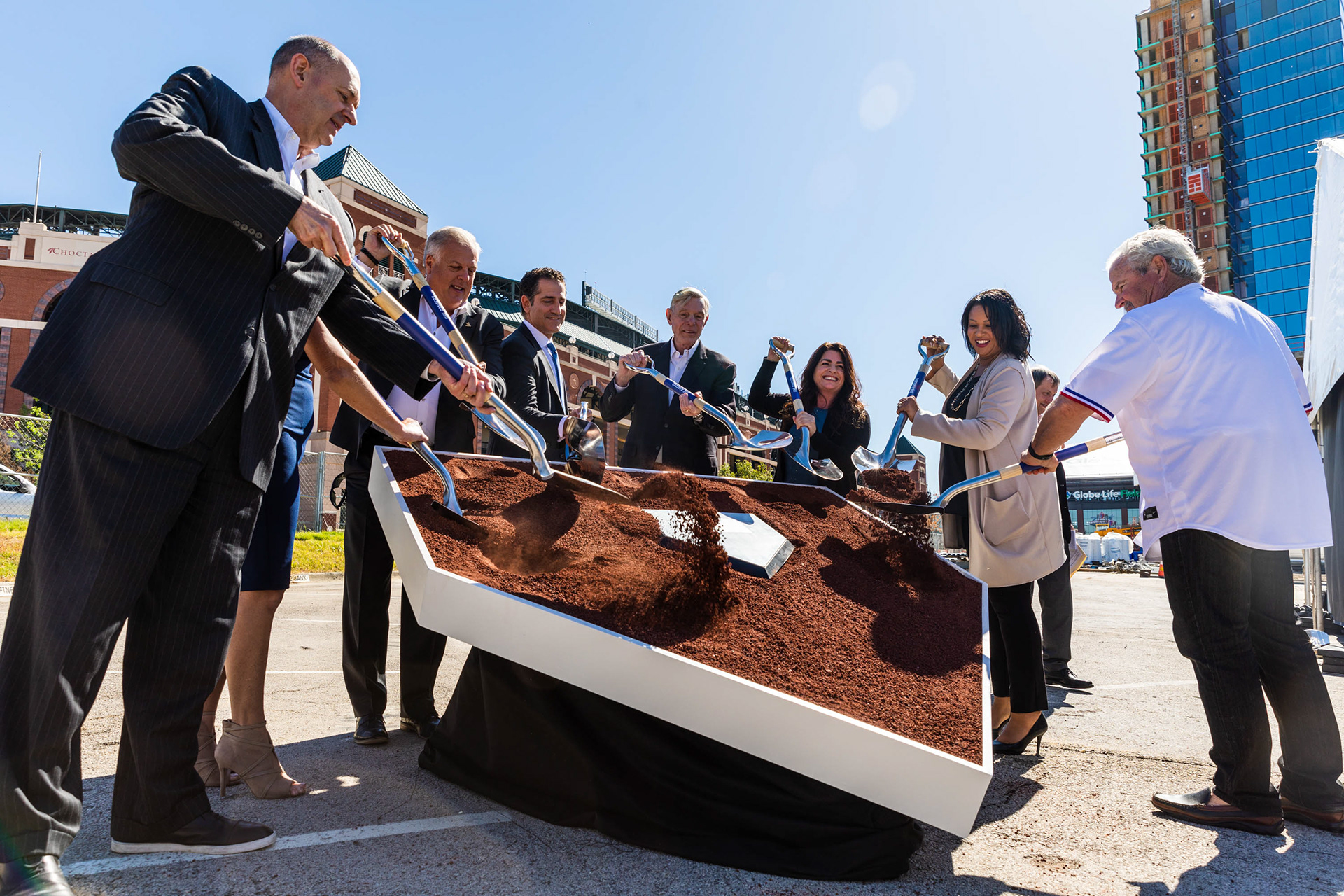 One Rangers Way groundbreaking for Visit Arlington
