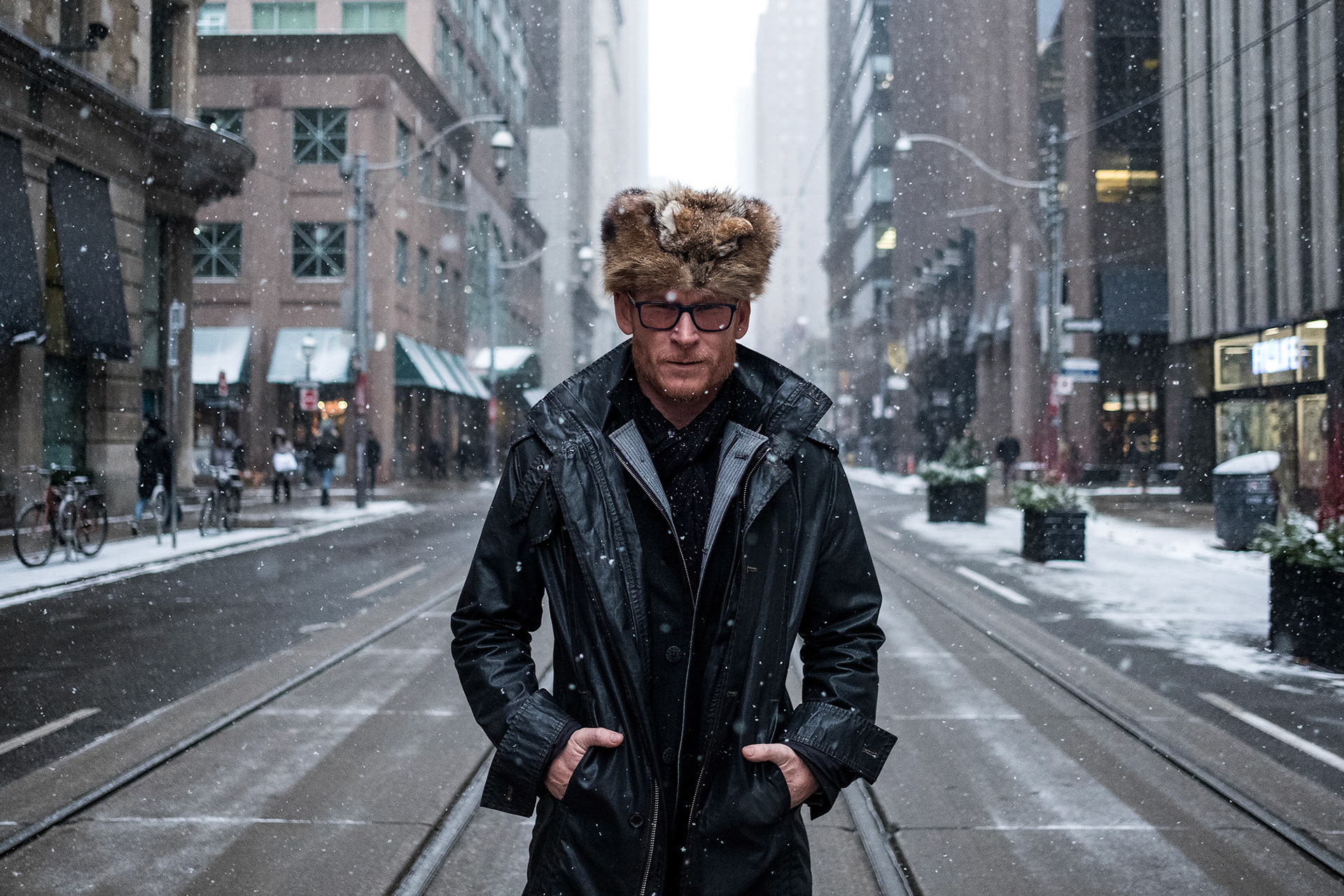 TORONTO -- Zach Ward, who famously played "Scut Farkus" in the 1983 American classic "A Christmas Story, poses for a portrait on King Street, in Toronto on December 15, 2017.