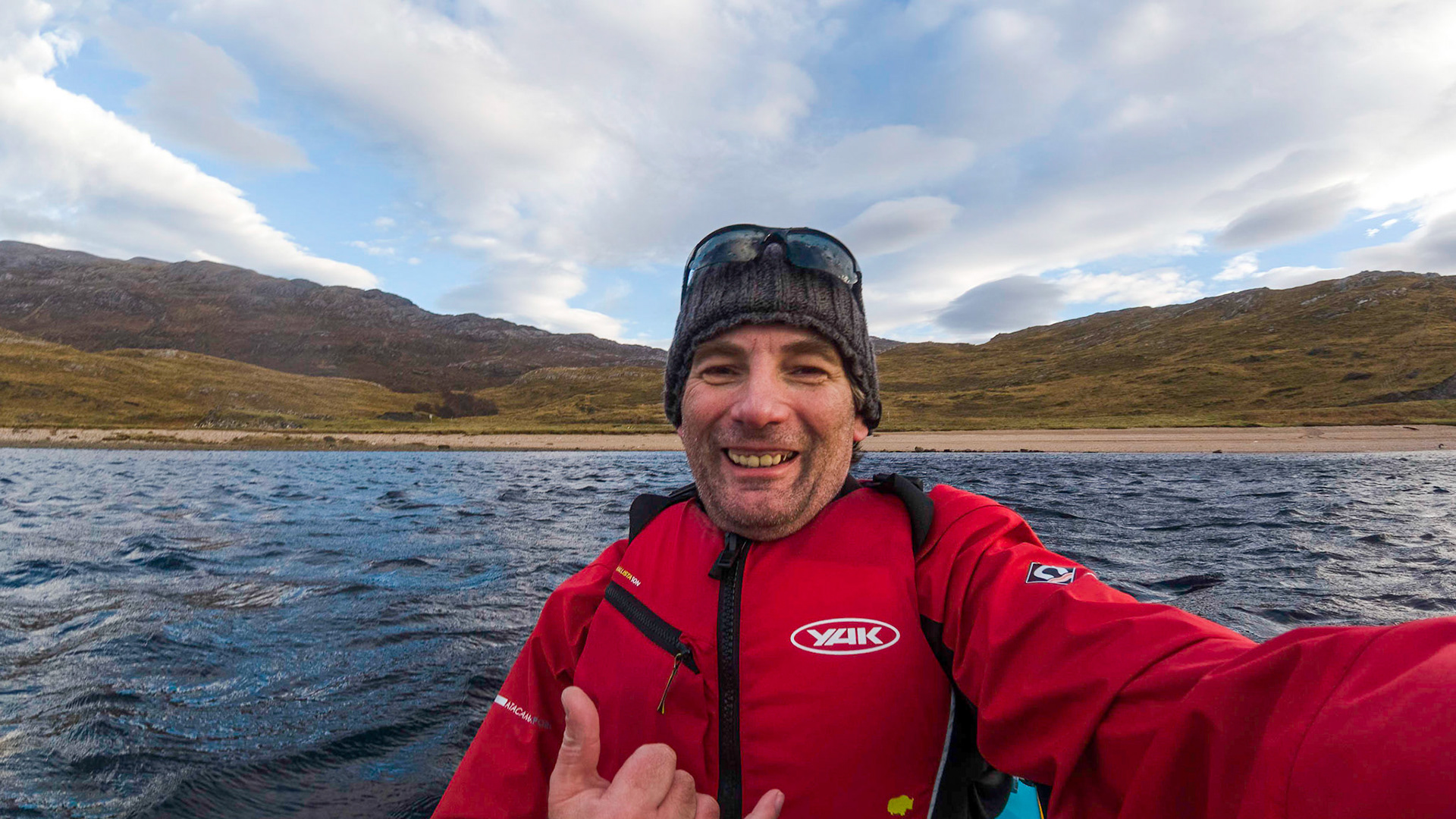 Loch Assynt, as you can see becoming very choppy and went well worst as couldn't even take photos ;-)