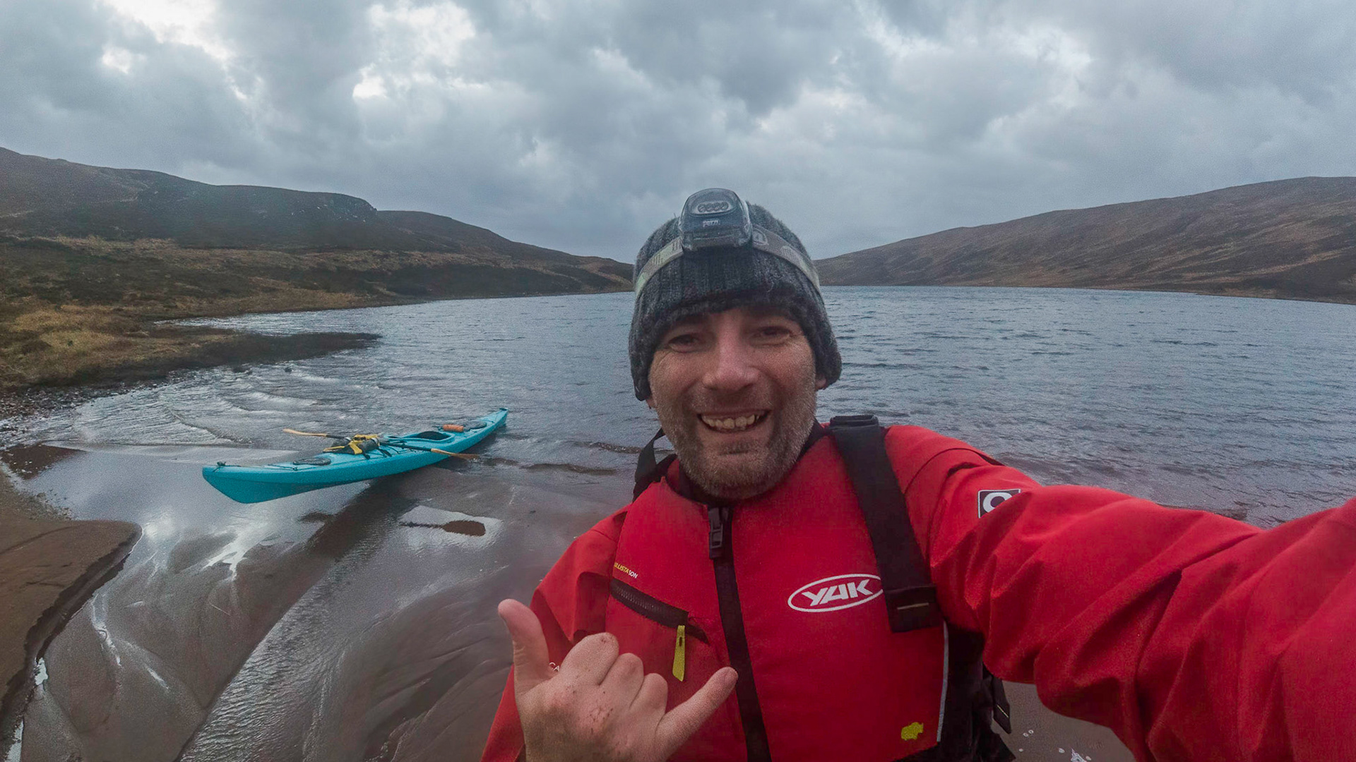 At the end of the Loch Meadie after a night start to beat the coming storm but should know by now that you never beat mother nature and had an epic way back ;-)