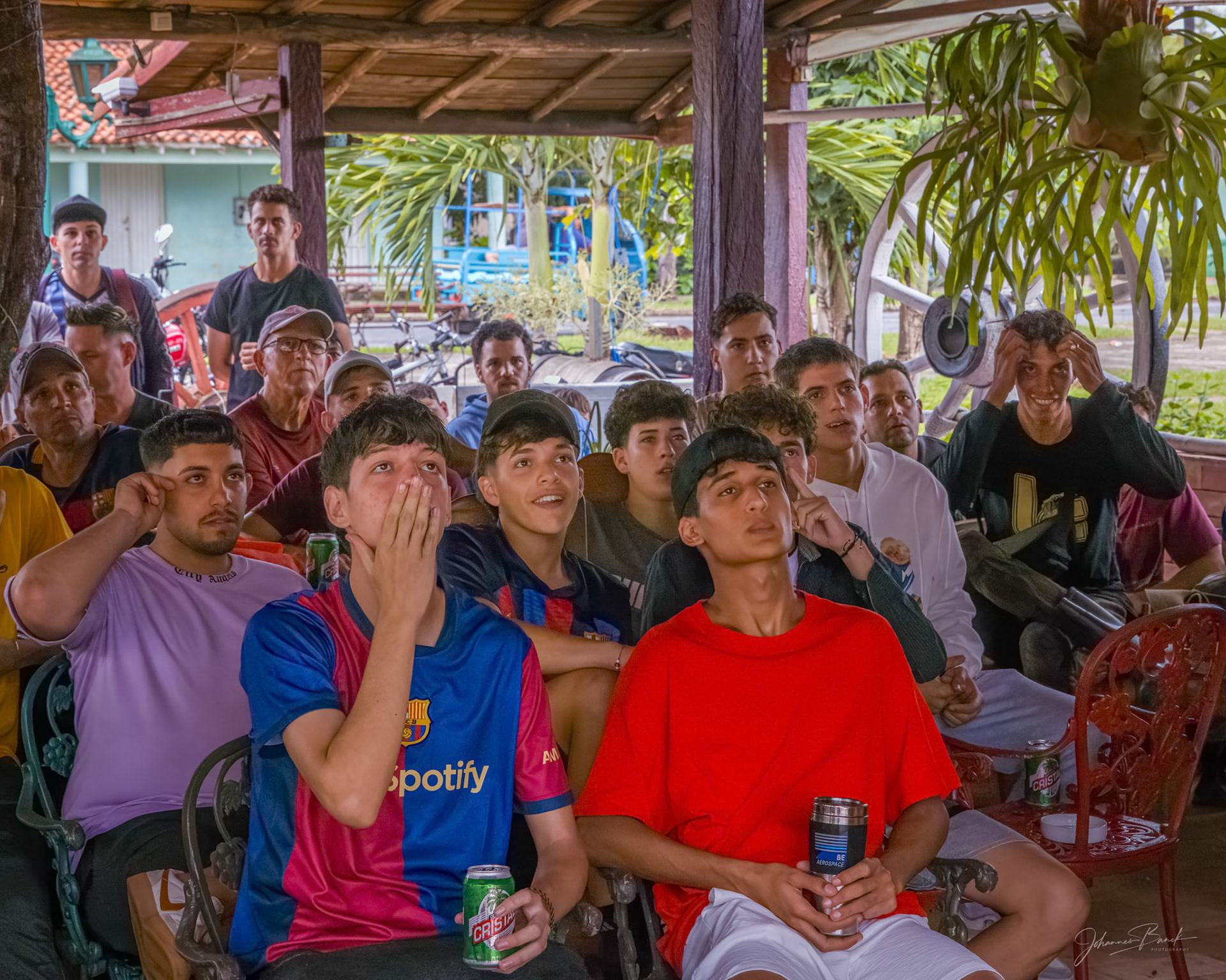 Vinales - People Watching A Soccer Game