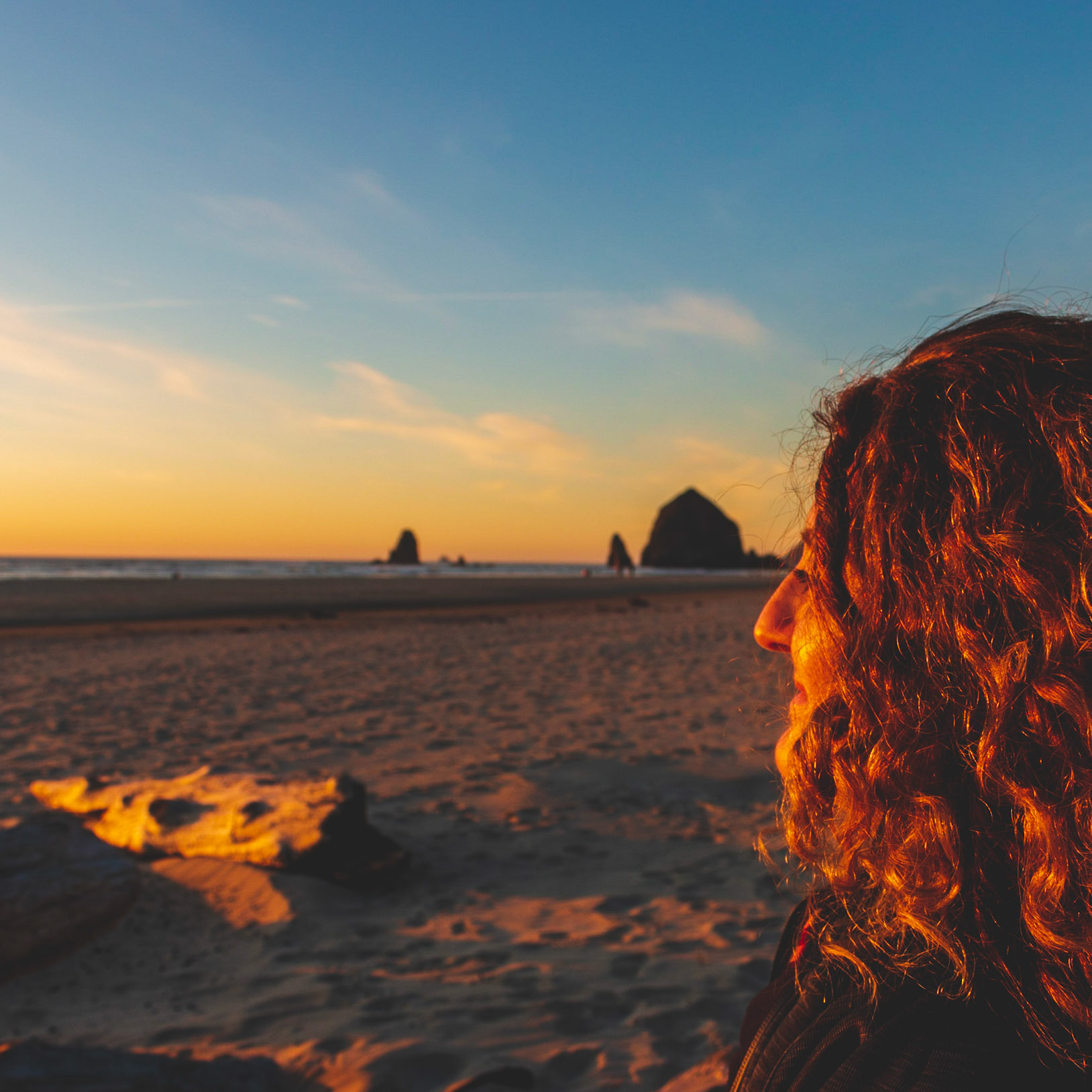 Looking at Cannon Beach