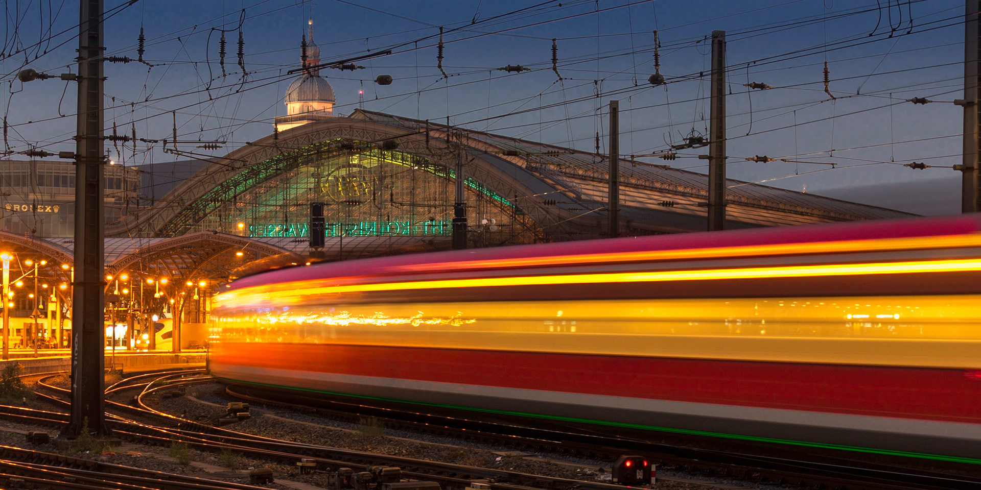 Arrival at Cologne Station