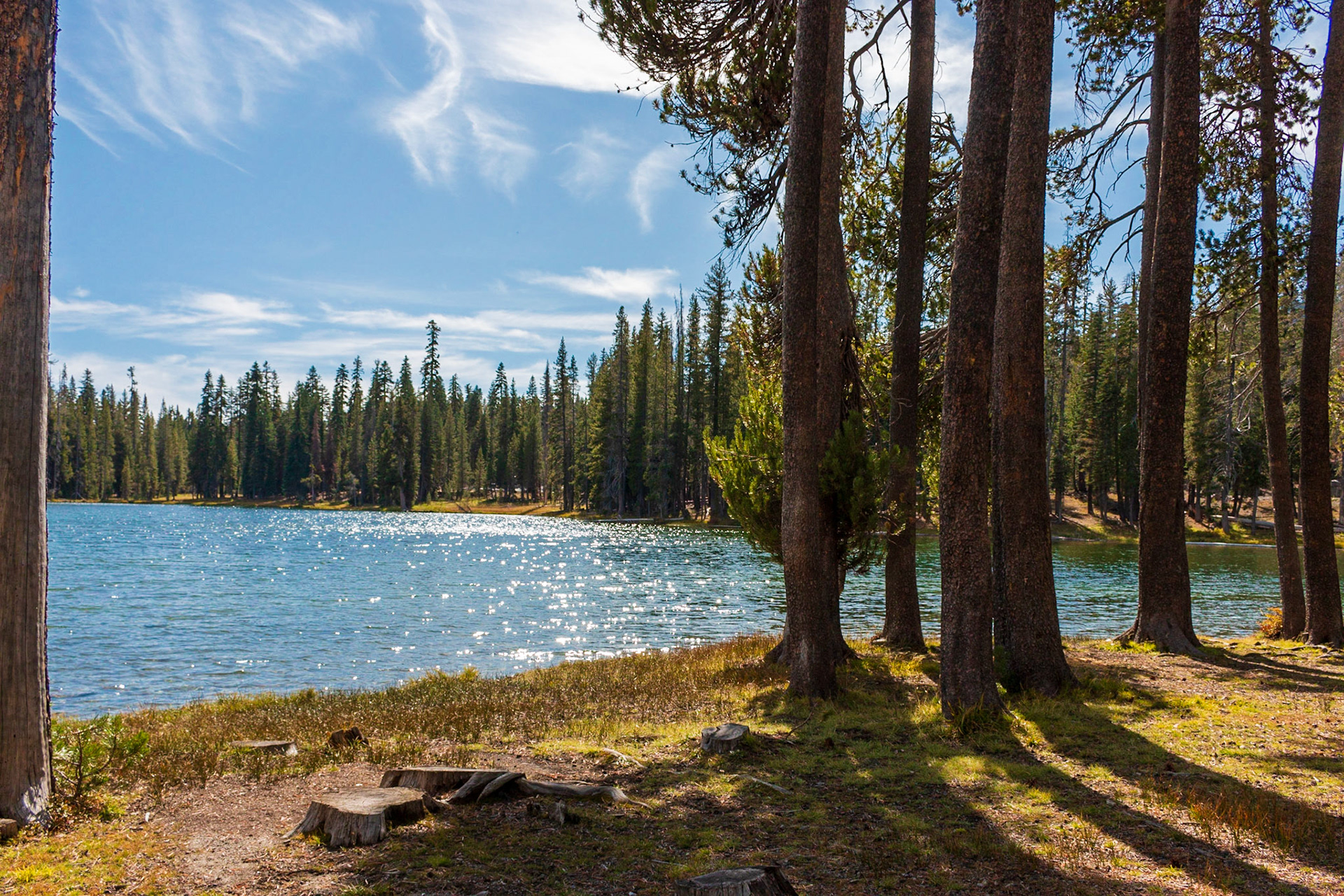 Summit Lake at Lassen Volcanic NP