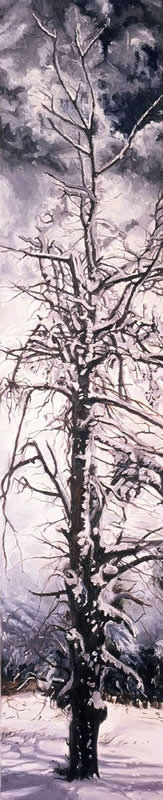 Shiver, oil on canvas, 68in x 14in, 1999