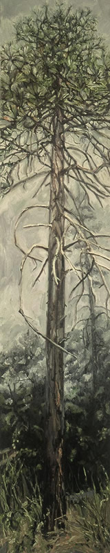 Swallow, oil on canvas, 68in x 14in, 1999