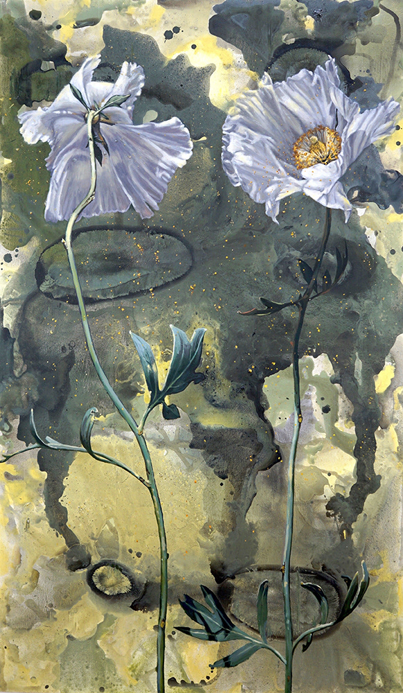 Beguile, 72x42, 2017 (Prickly Poppy)