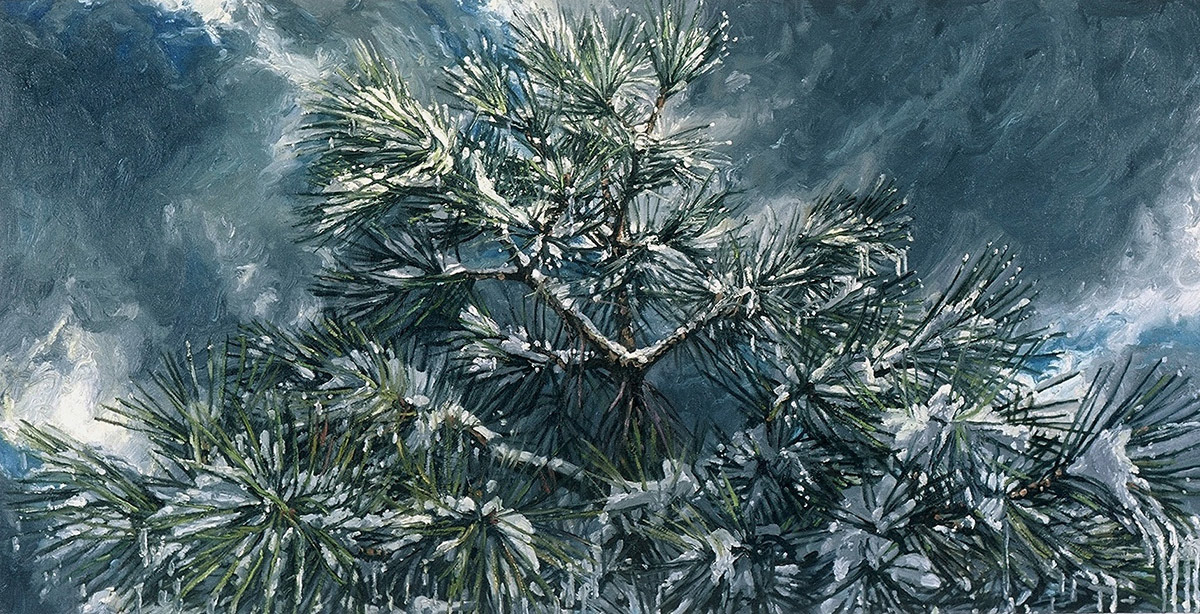 Melt, oil on canvas, 24in x 48in, 2002
