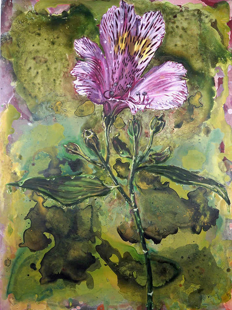 Sonorous, 40x30, 2017 (Alstroemeria)