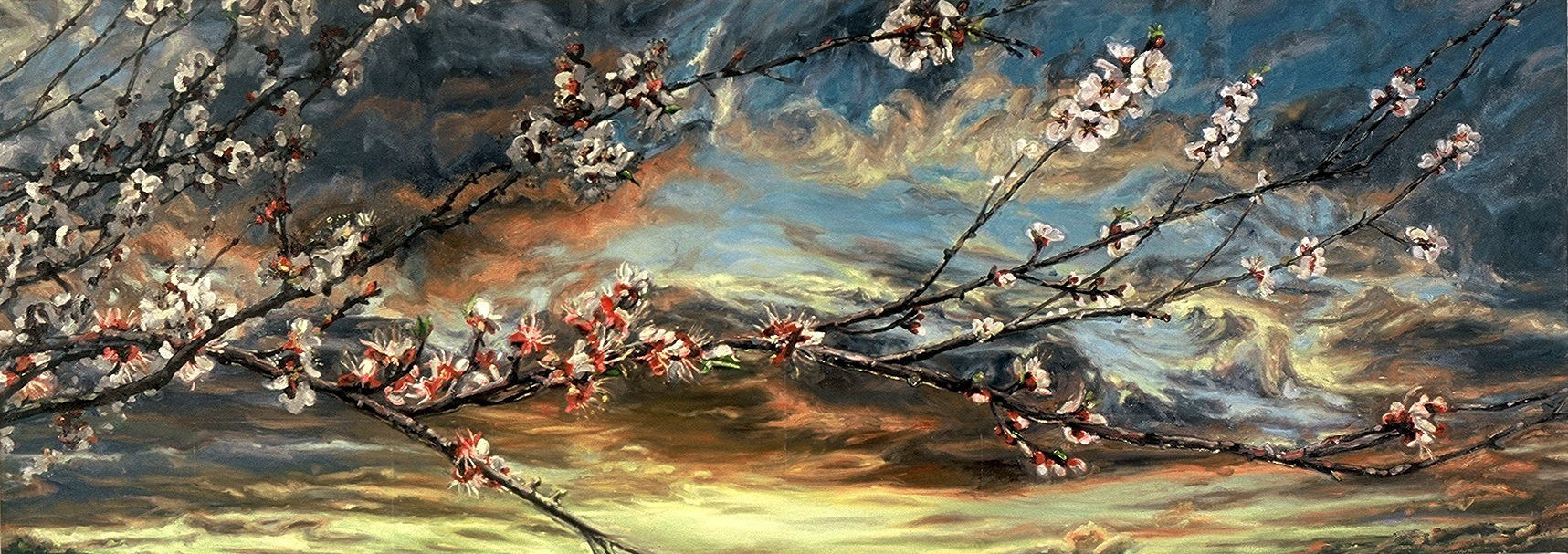 Ripple, oil on canvas, 25in x 70in, 2001