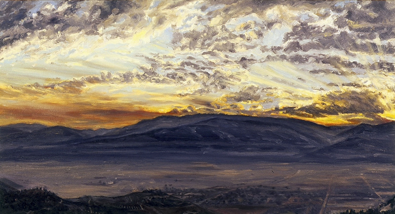 March 2001, oil on canvas, 18in x 33in