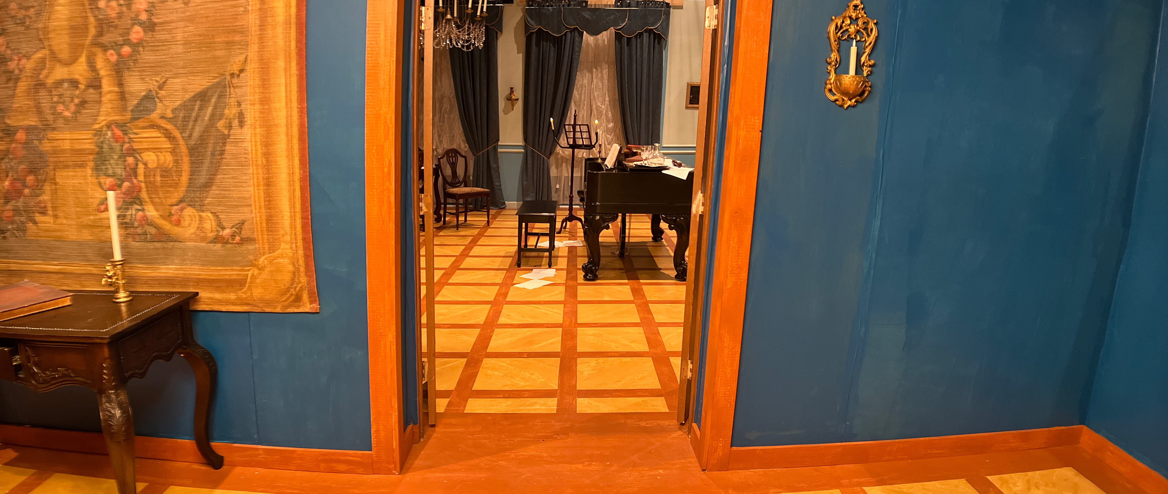 Mid 1700s Austrian apartment set designed for the pilot of The Adventure of Music