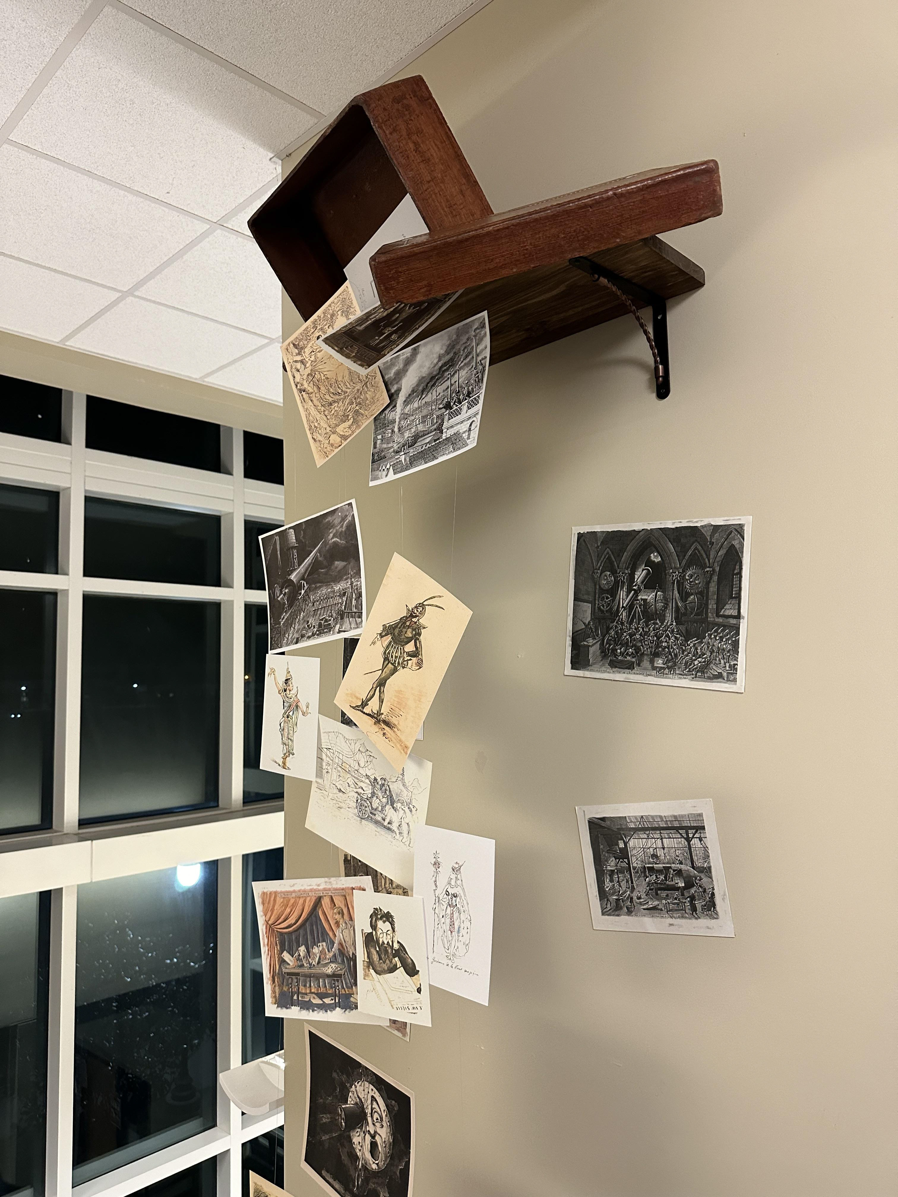 Created Museum Installation displaying props from Hugo