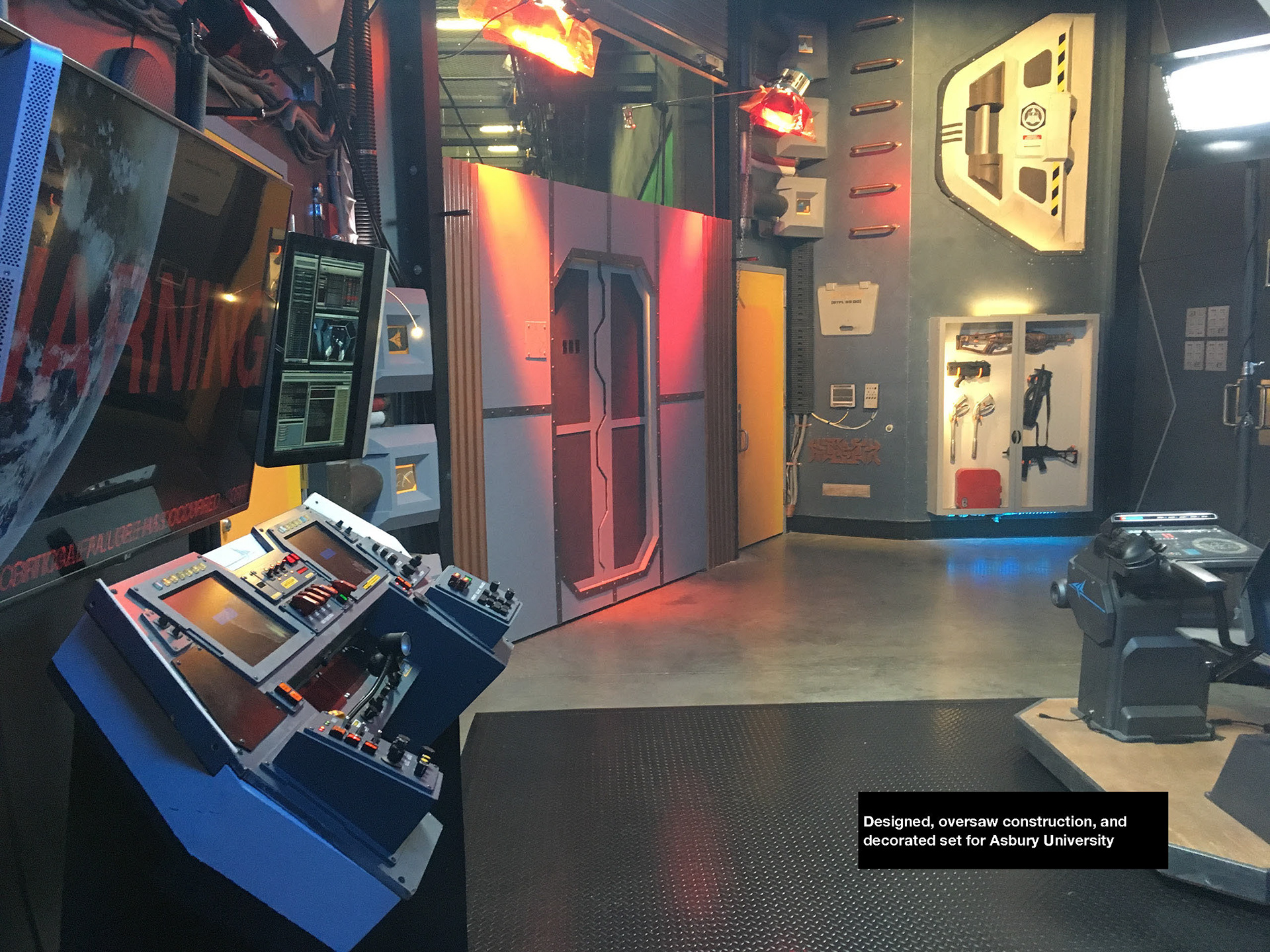 Designed, oversaw construction, and decorated set for Asbury University