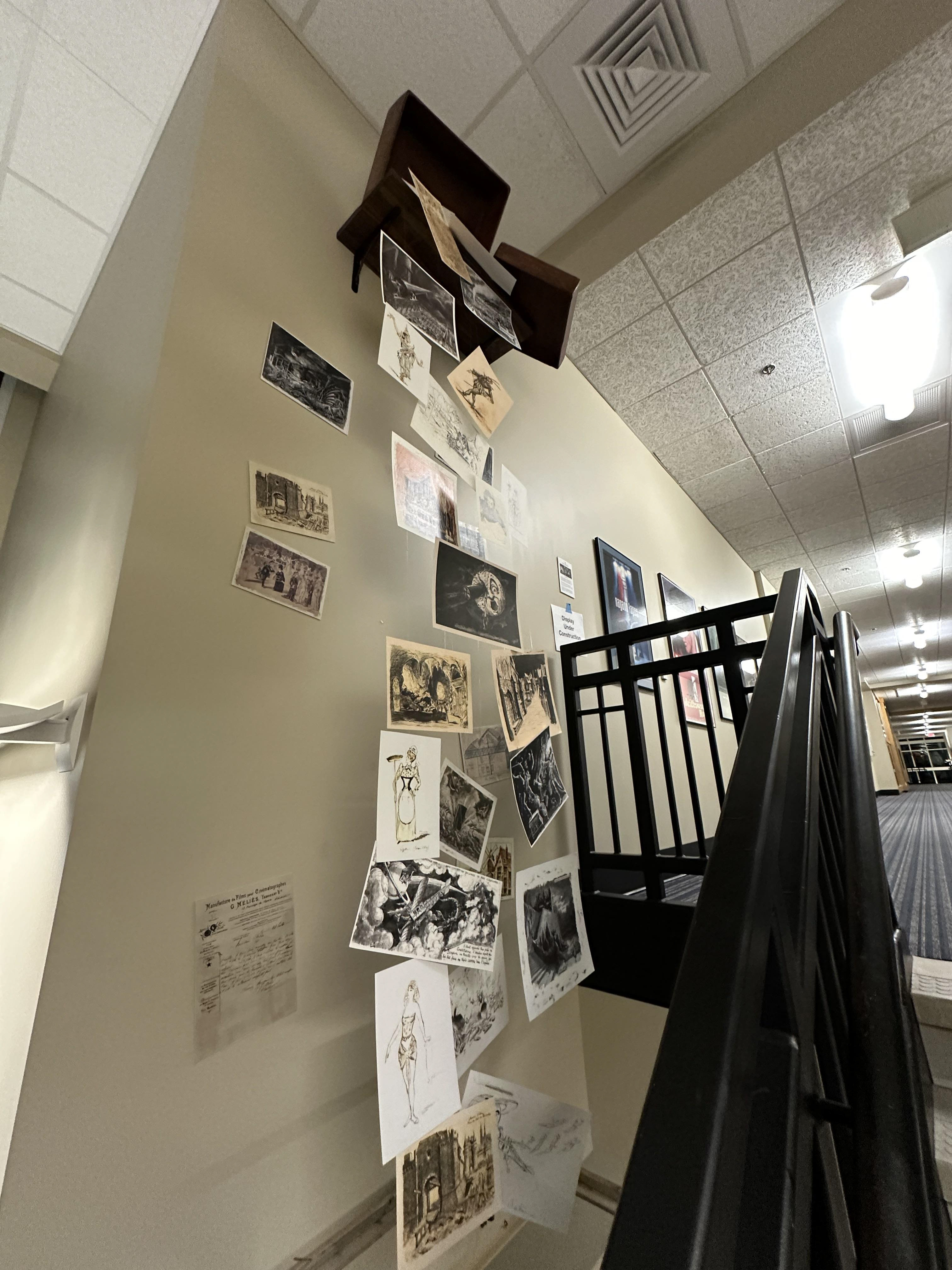 Created Museum Installation displaying props from Hugo