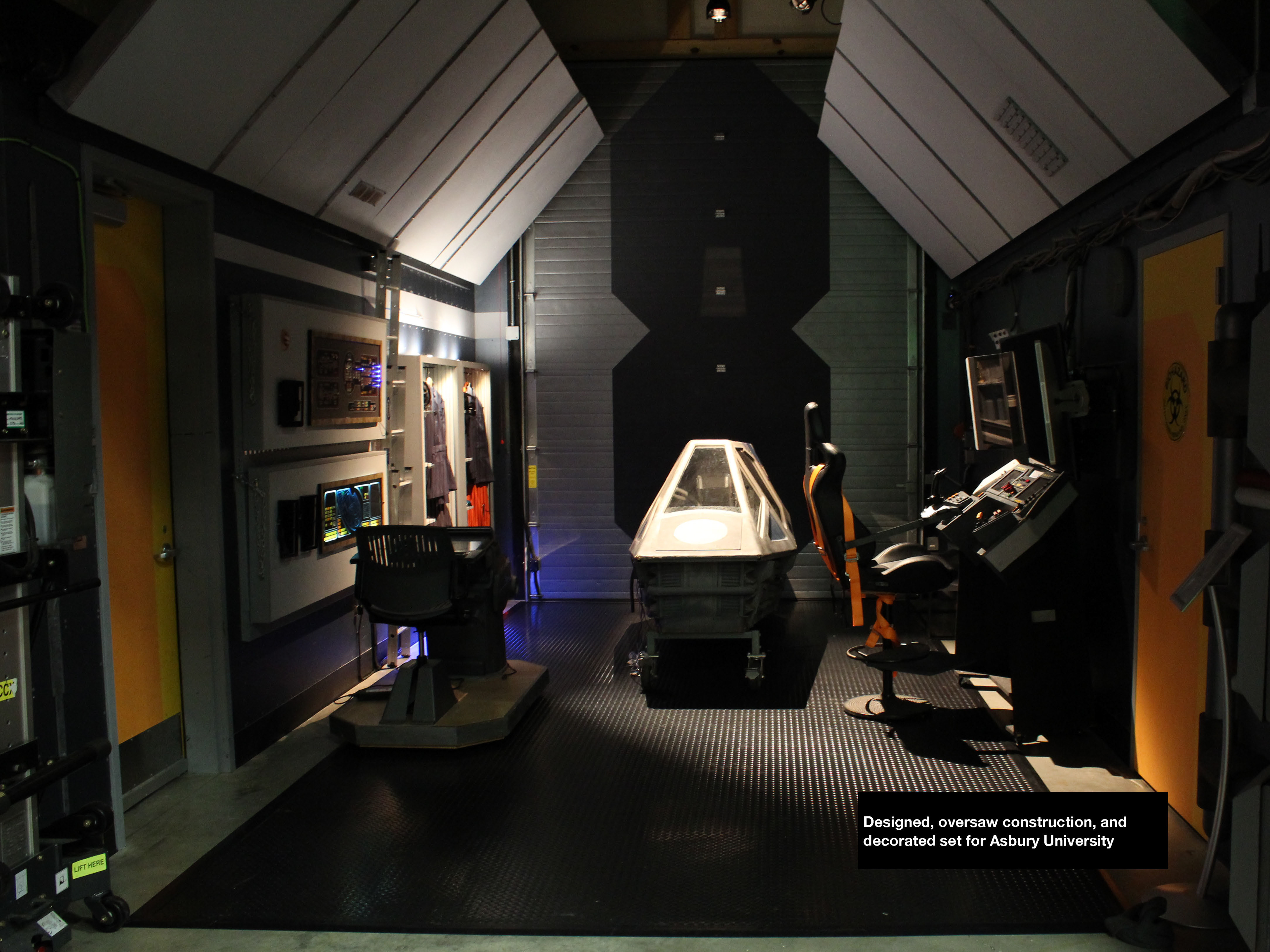 Designed, oversaw construction, and decorated set for Asbury University