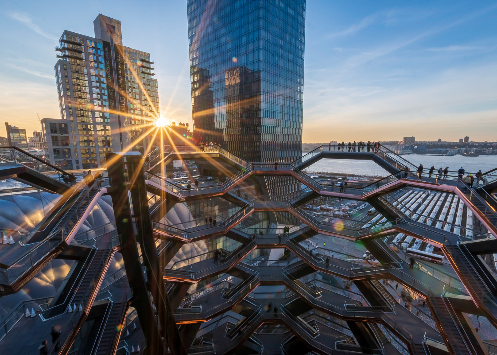 The Vessel at Sunset