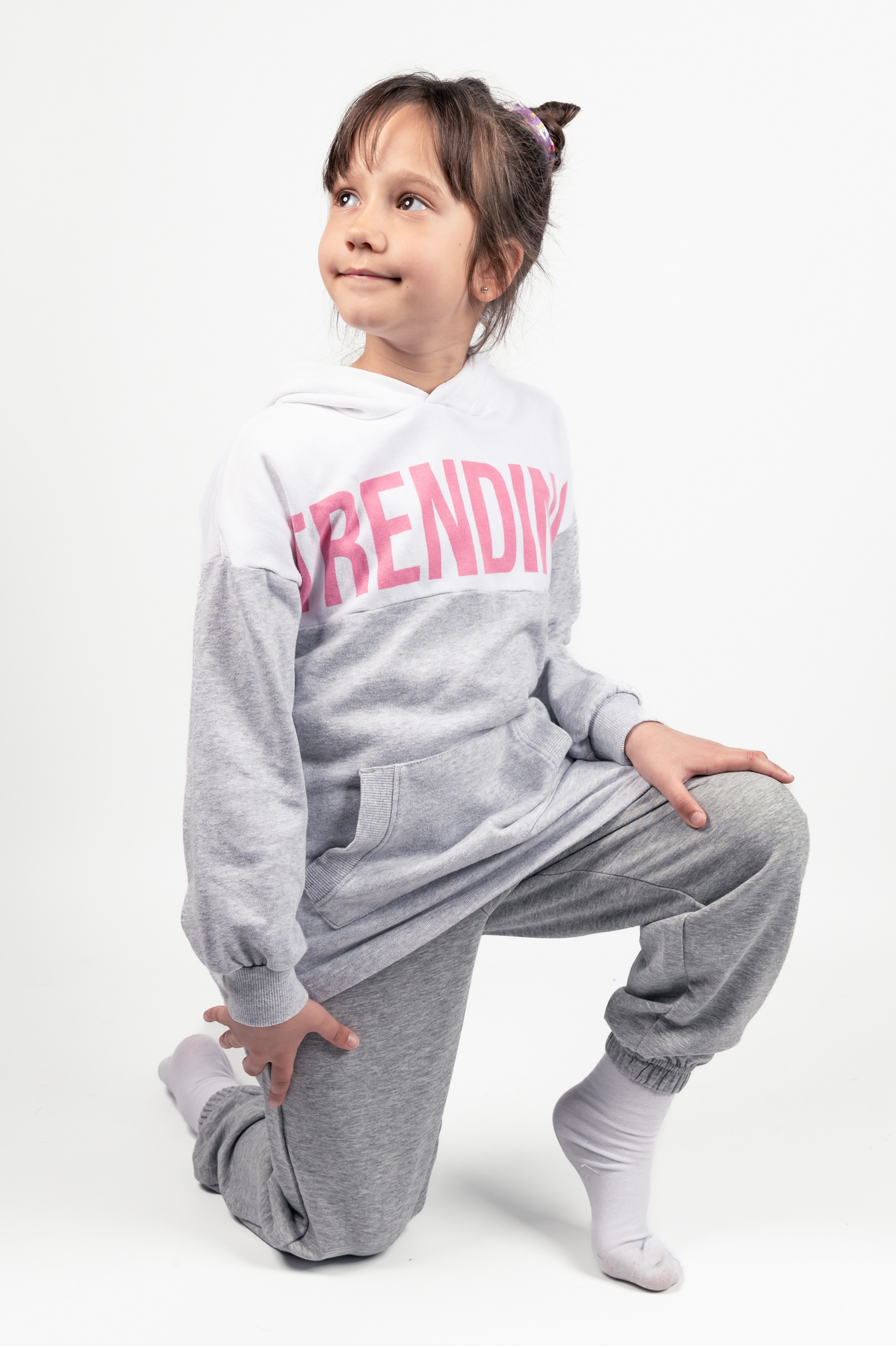 Young girl photoshoot, tracksuit