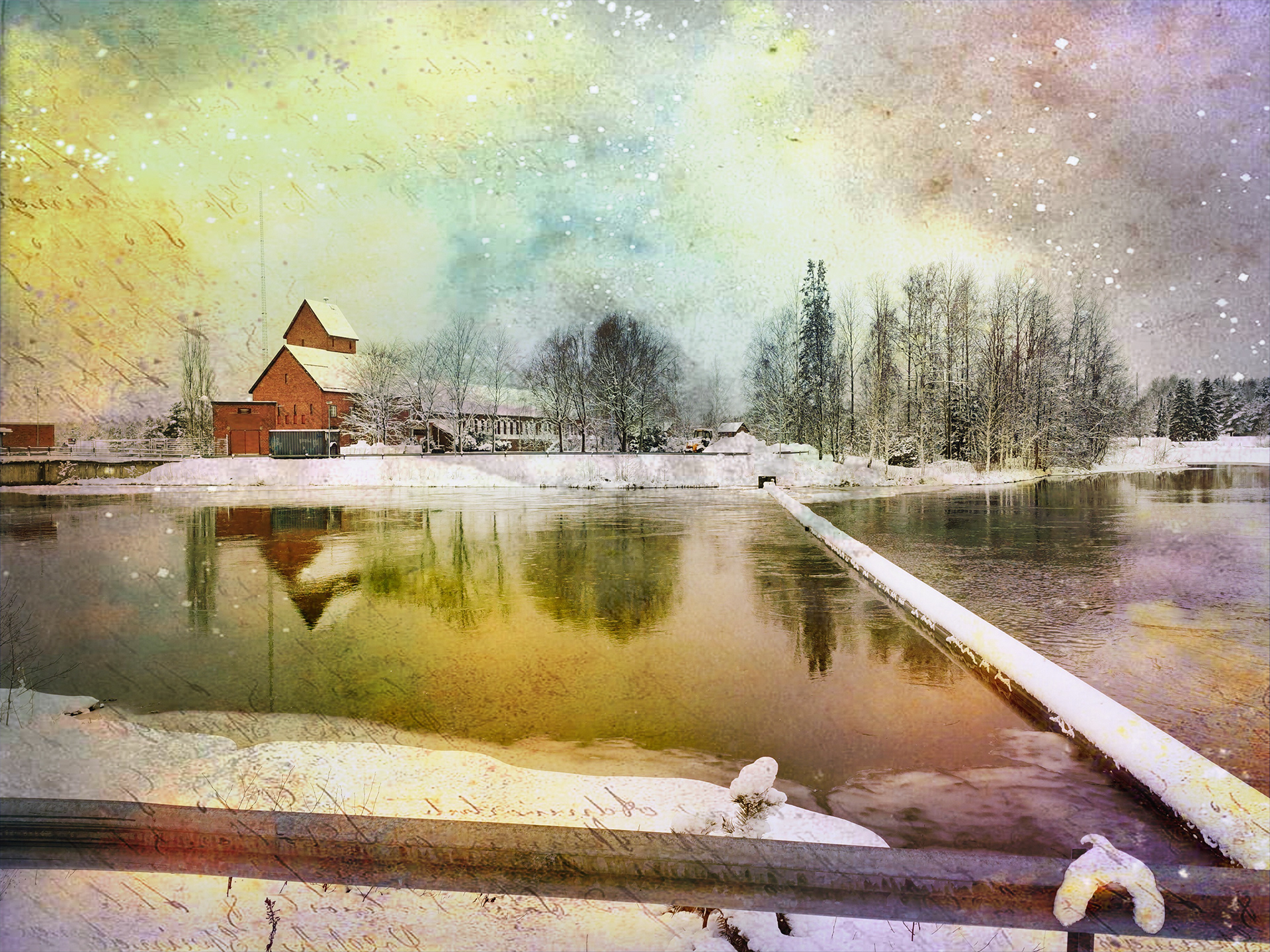 Keikyä Power Plant in March