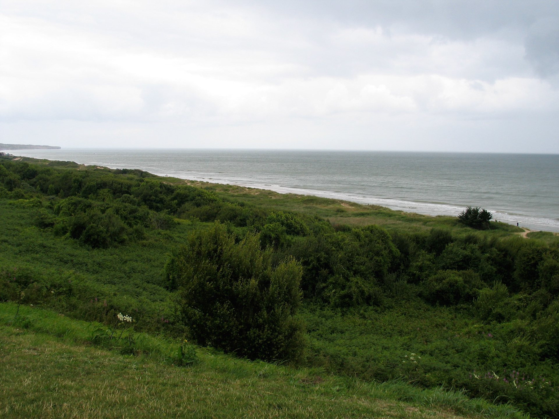 Omaha Beach WN62 tykkikasematin ampumasektori