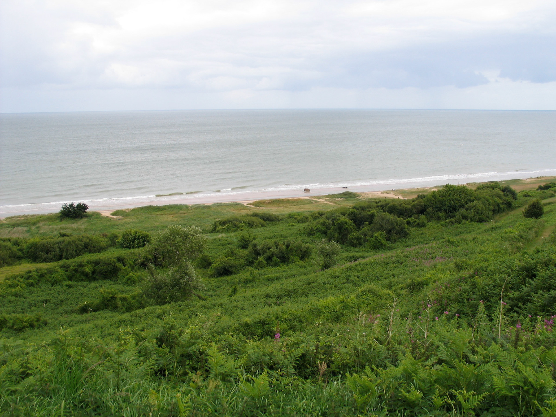 Omaha Beach "Easy Red" -sektori (WN62 oikealla)
