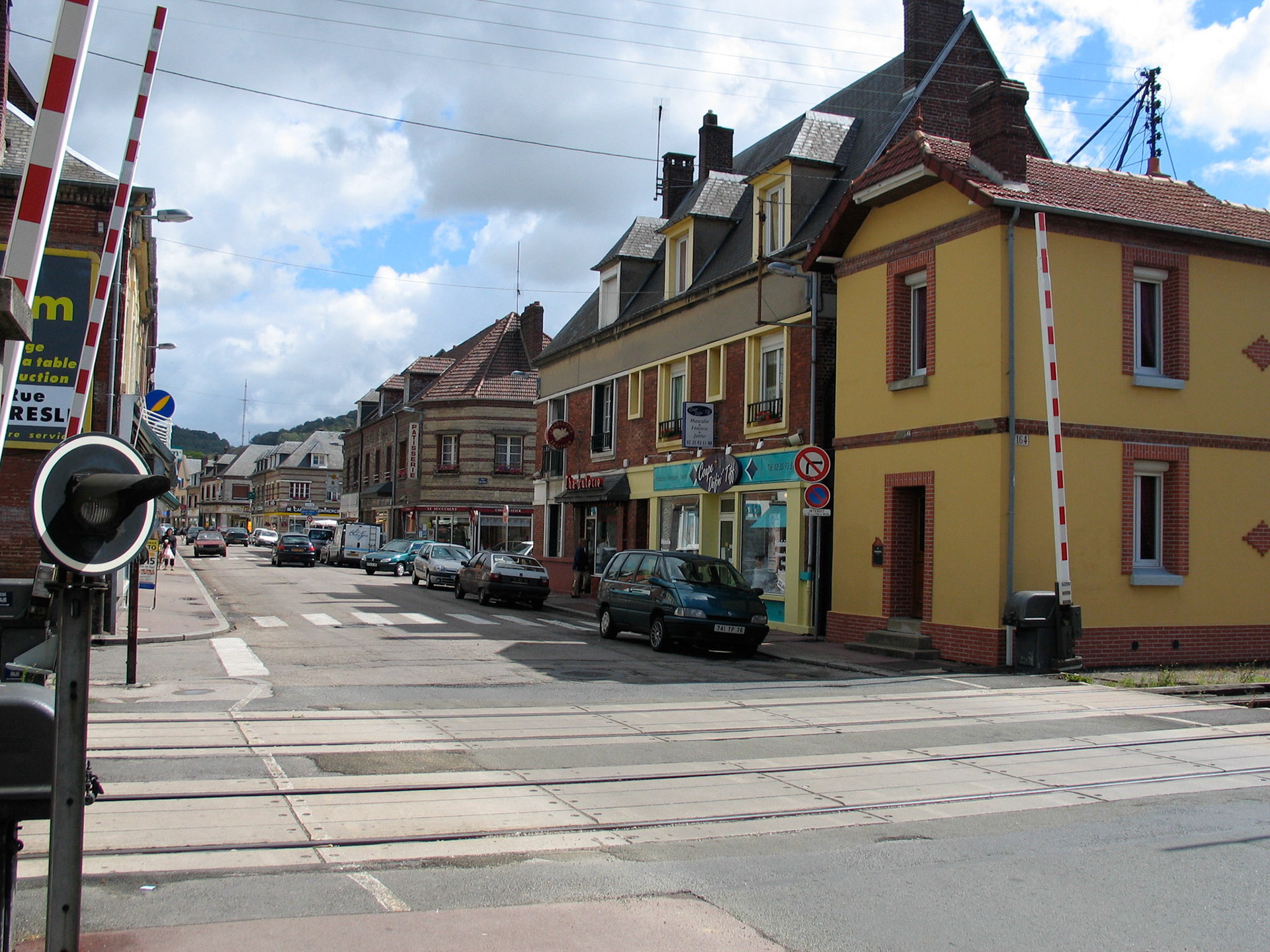 Blangy-sur-Breslen kylässä ruokatauolla ennen Normandiaa