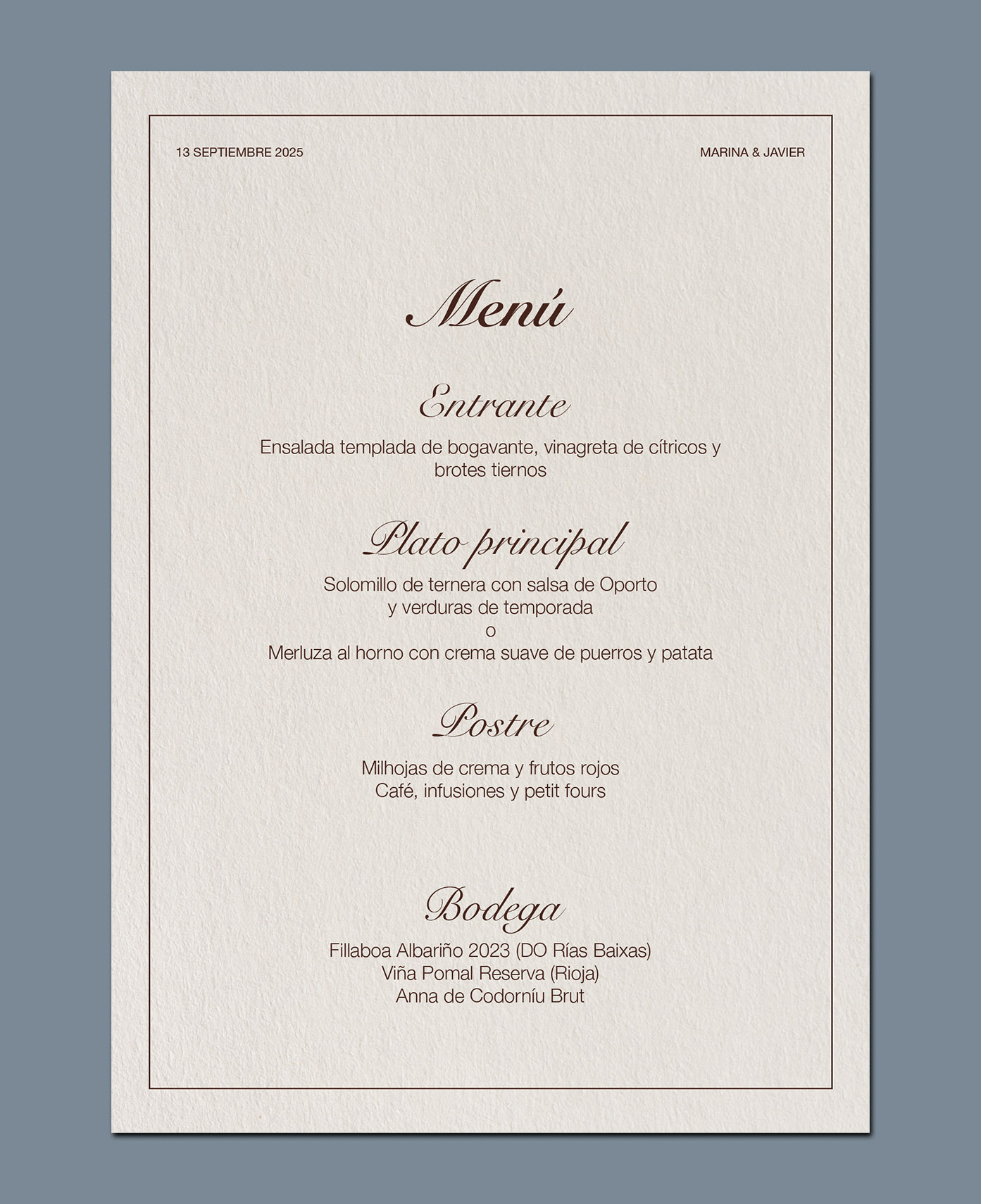 Papelería de boda San Sebastián personalizada 