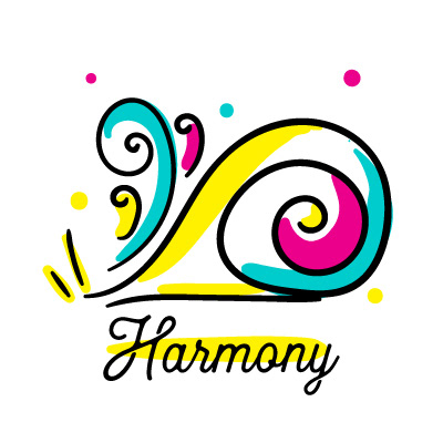 Artpreneur creative program hand-drawn icon: Harmony icon, a swirl
