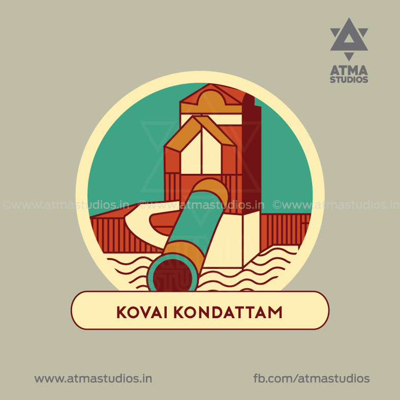 Coimbatore iconography, tourist attractions in Kovai: Kovai Kondattam water park icon