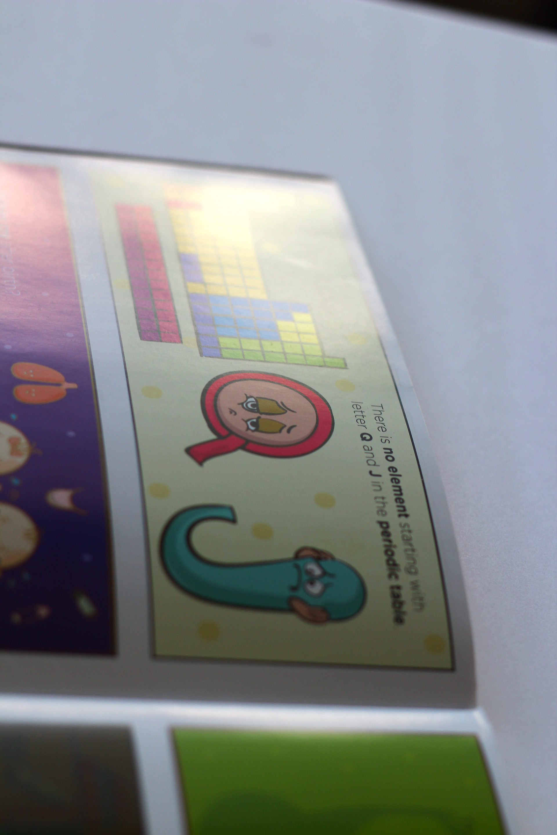 My Book of Facts, 100 amazing facts, pen to press: alphabet fact page in close-up