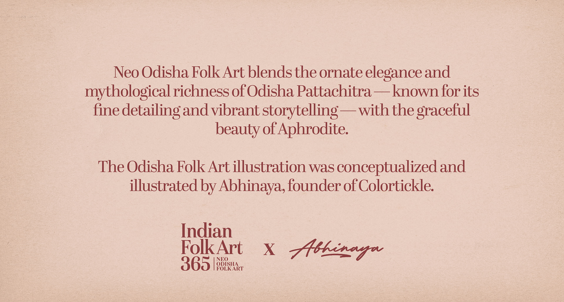 Aphrodite in 7 art styles, an Indian Folk Art 365 tribute: Neo Odisha folk art Aphrodite note