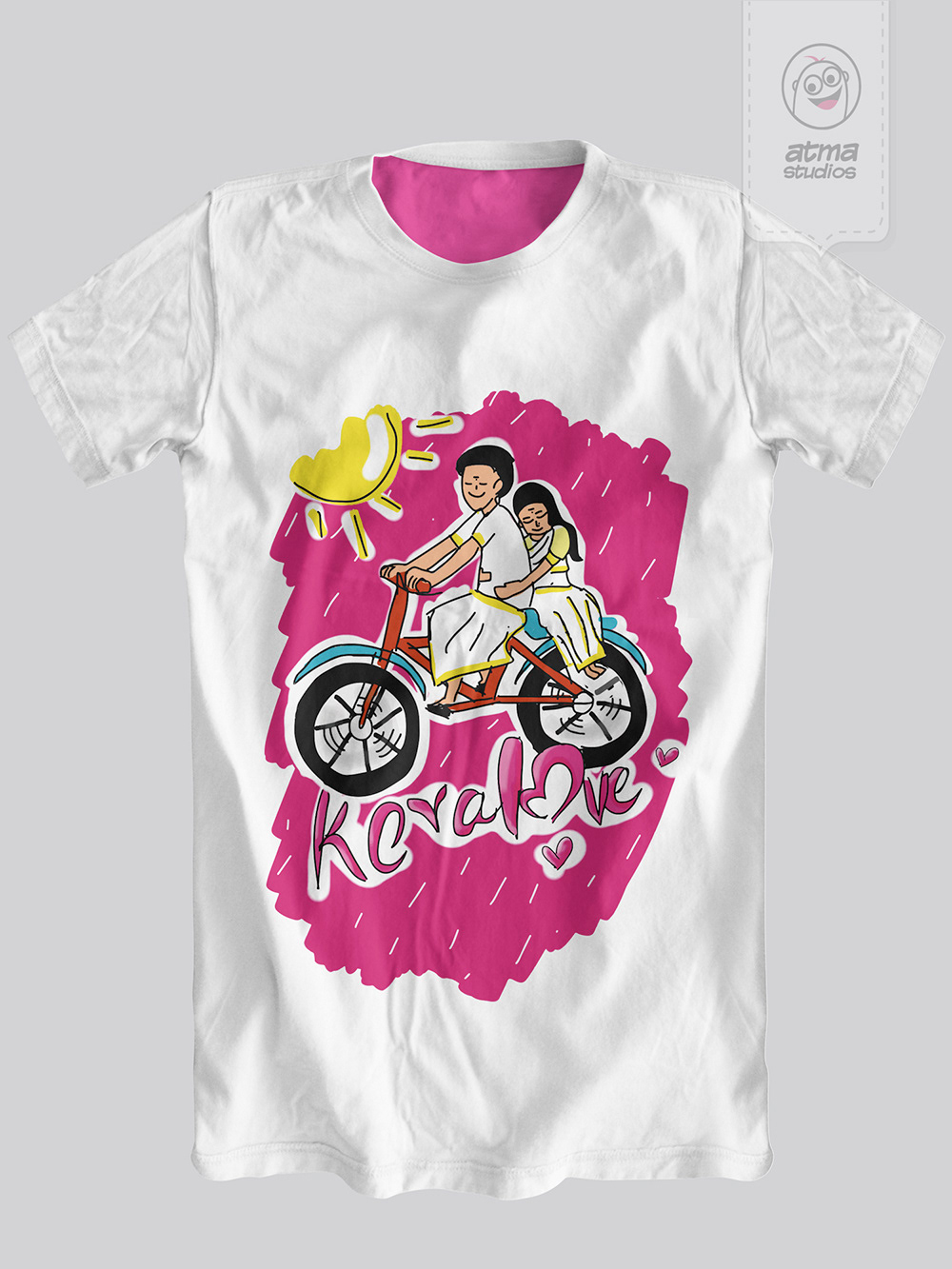 Kerala T-shirt designs 2013: Keralaye white T-shirt