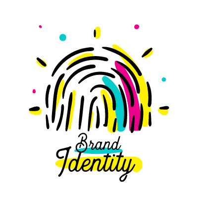 Artpreneur creative program hand-drawn icon: Brand Identity icon, a fingerprint
