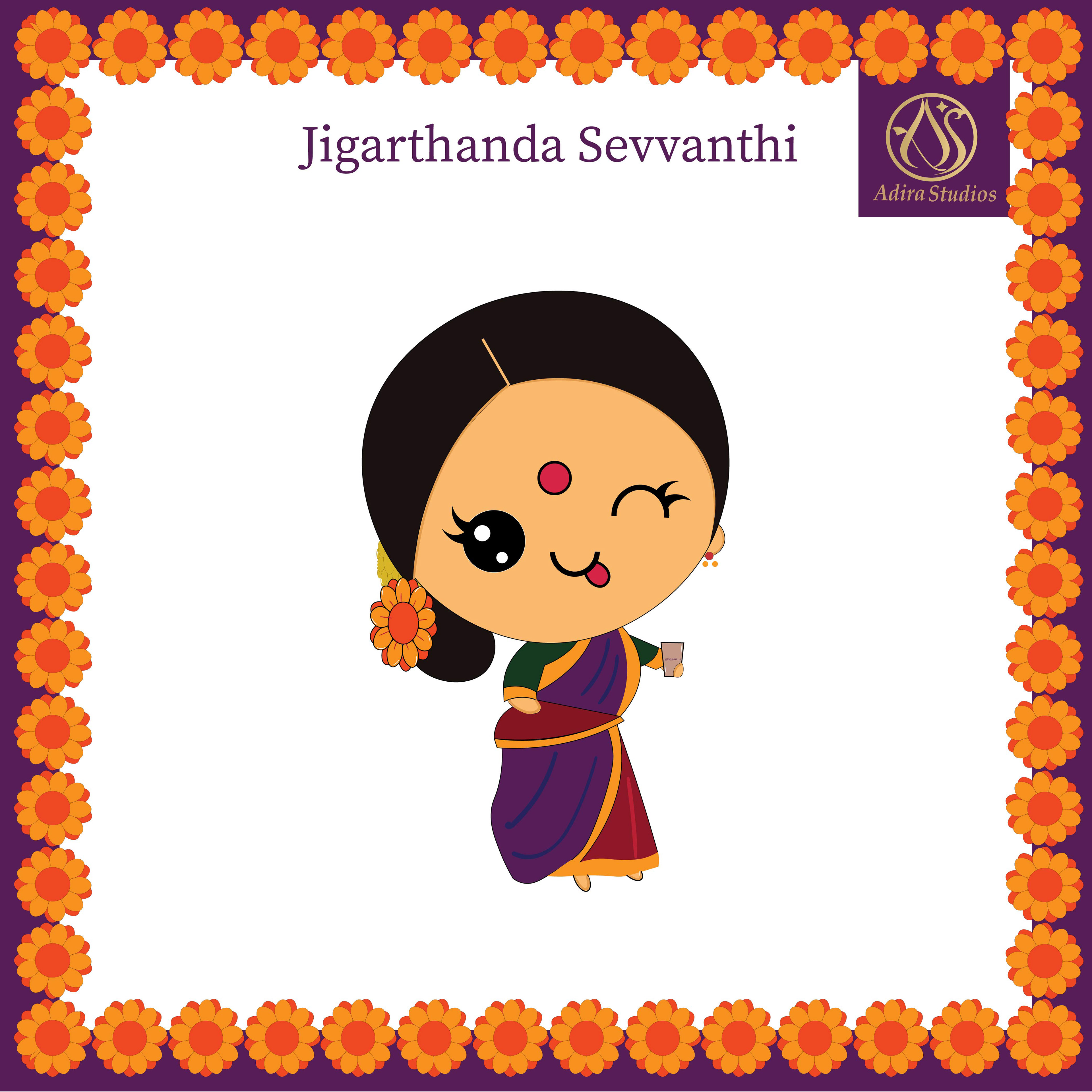 Creative Creatures, Tamil character illustrations: Creative Creatures character: Jigarthanda Sevvanthi