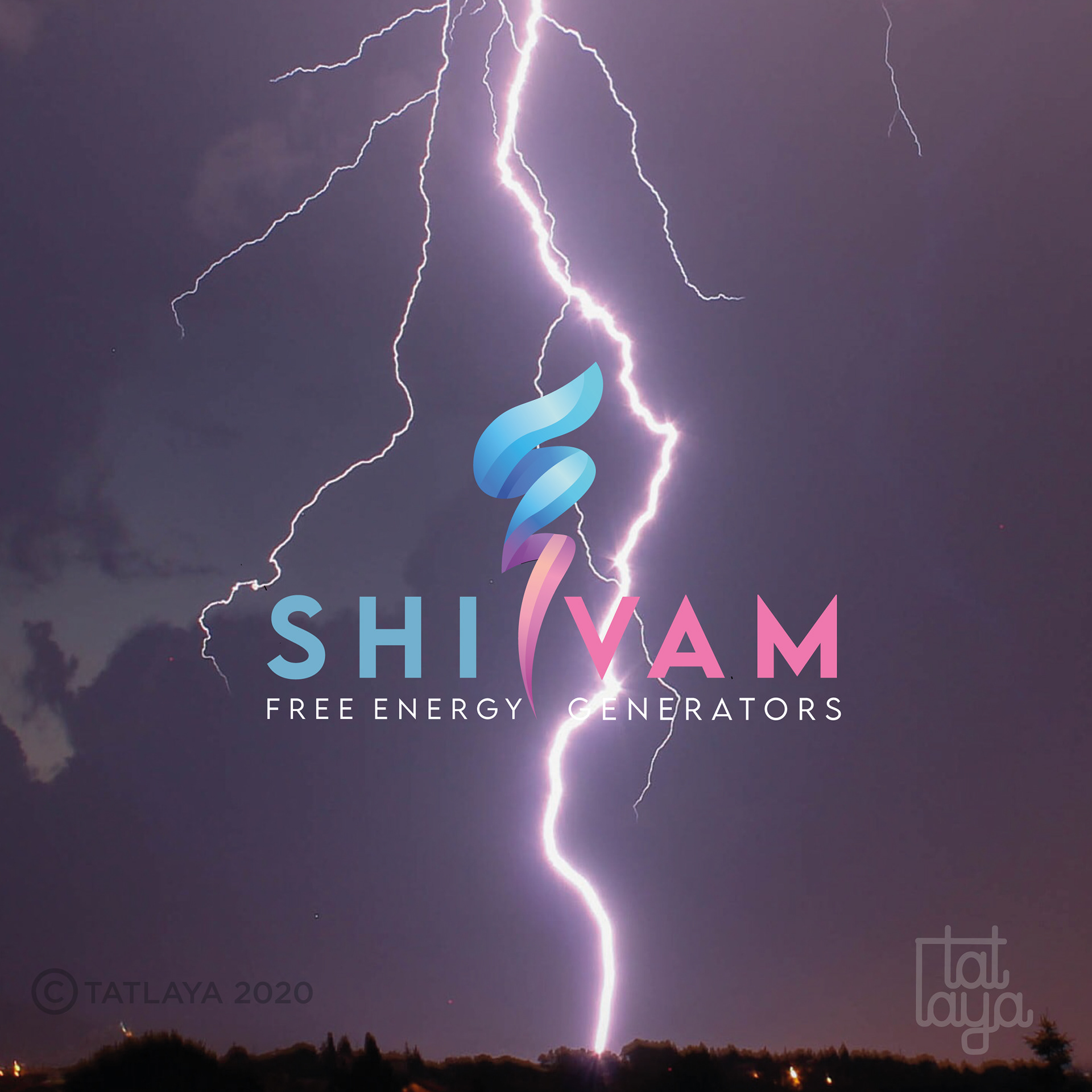 Top logo designs 2020 by Atma Studios: Shivam free energy logo with lightning