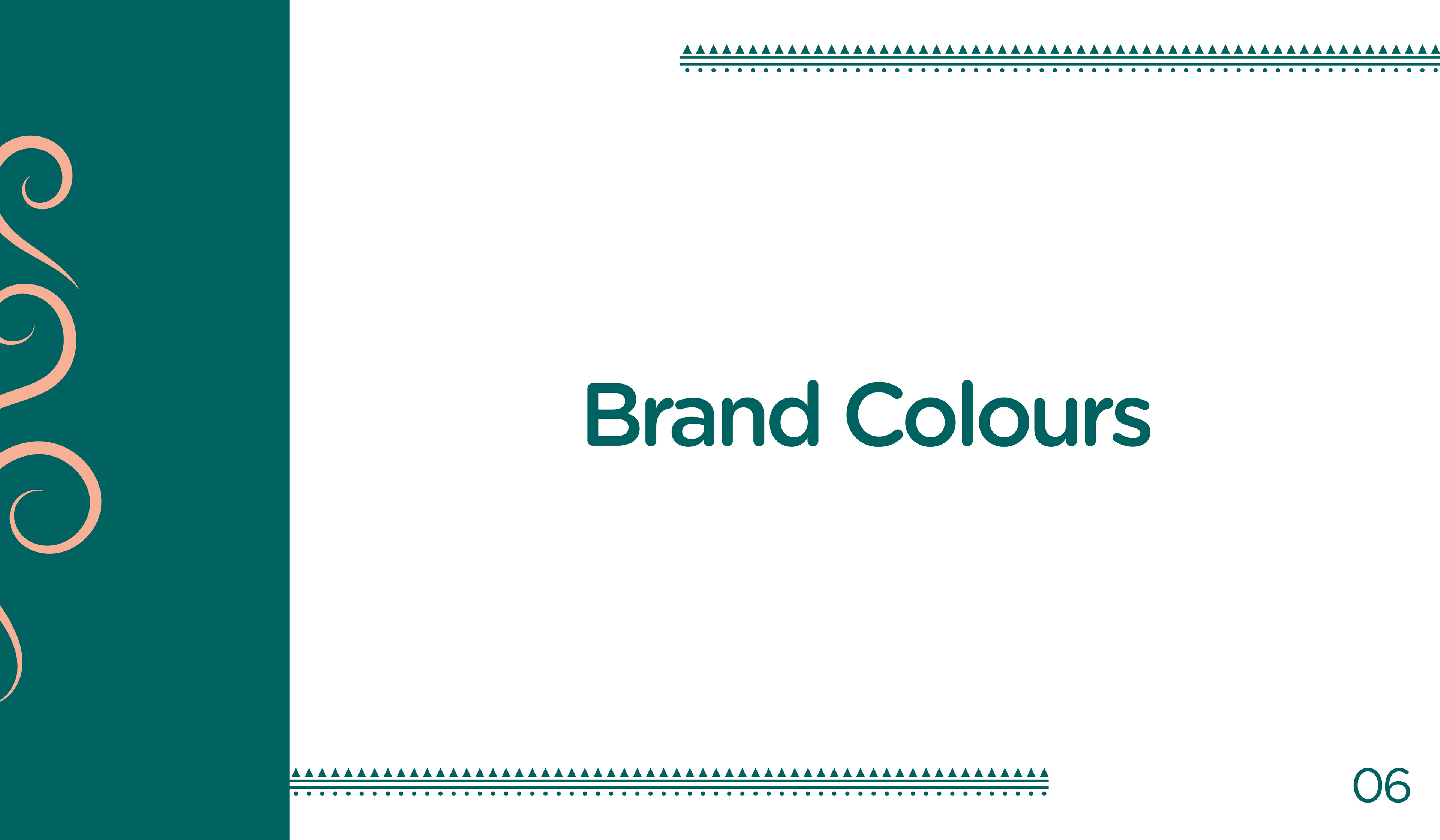 Sanjeevini spiritual brand guidelines: brand colours section title