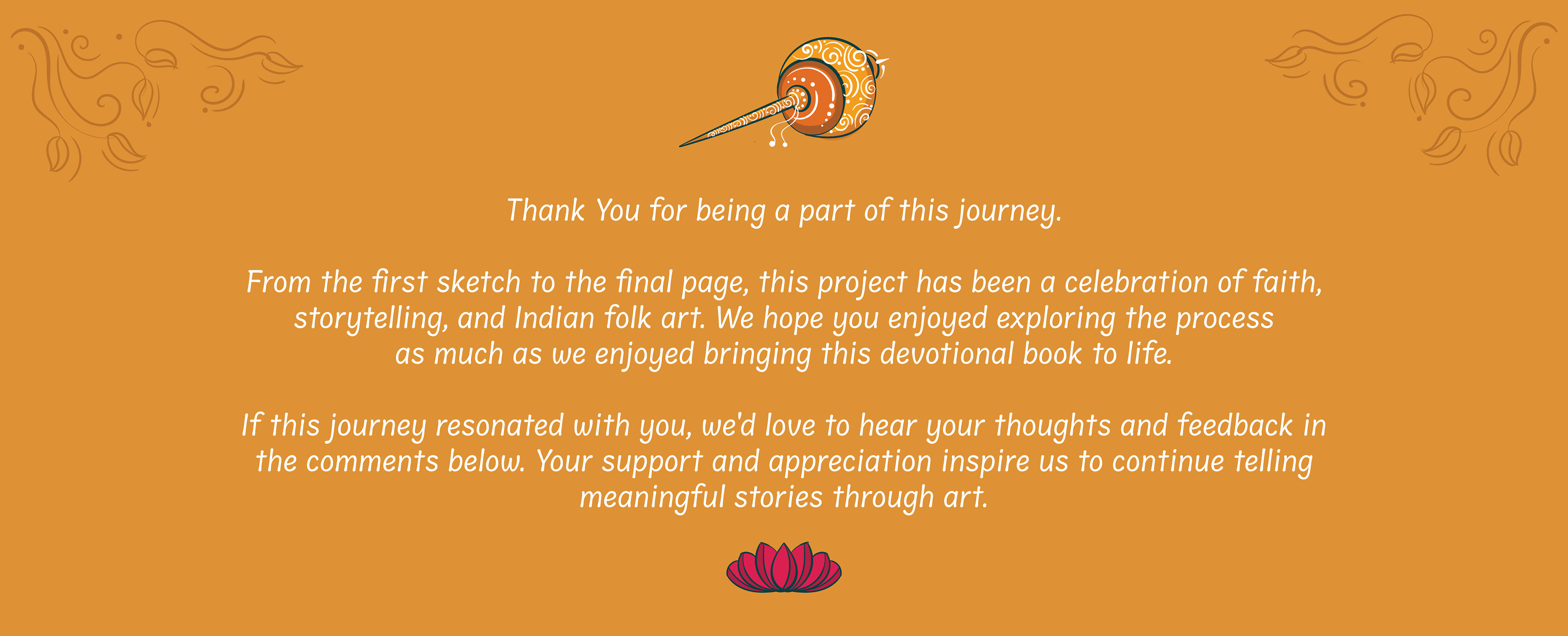 Hanuman Chalisa children's book: thank you note