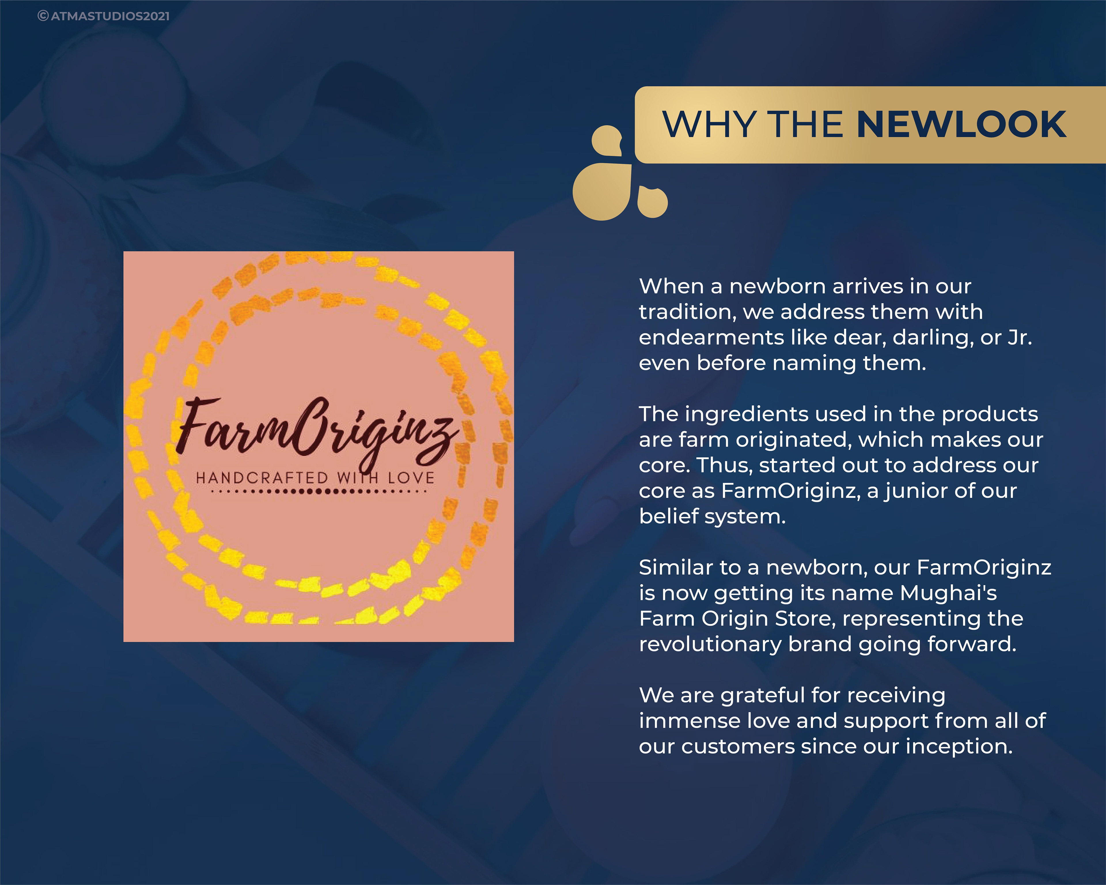 Mughai's Farm Origin Store rebranding: why the new look slide with the old FarmOriginz logo