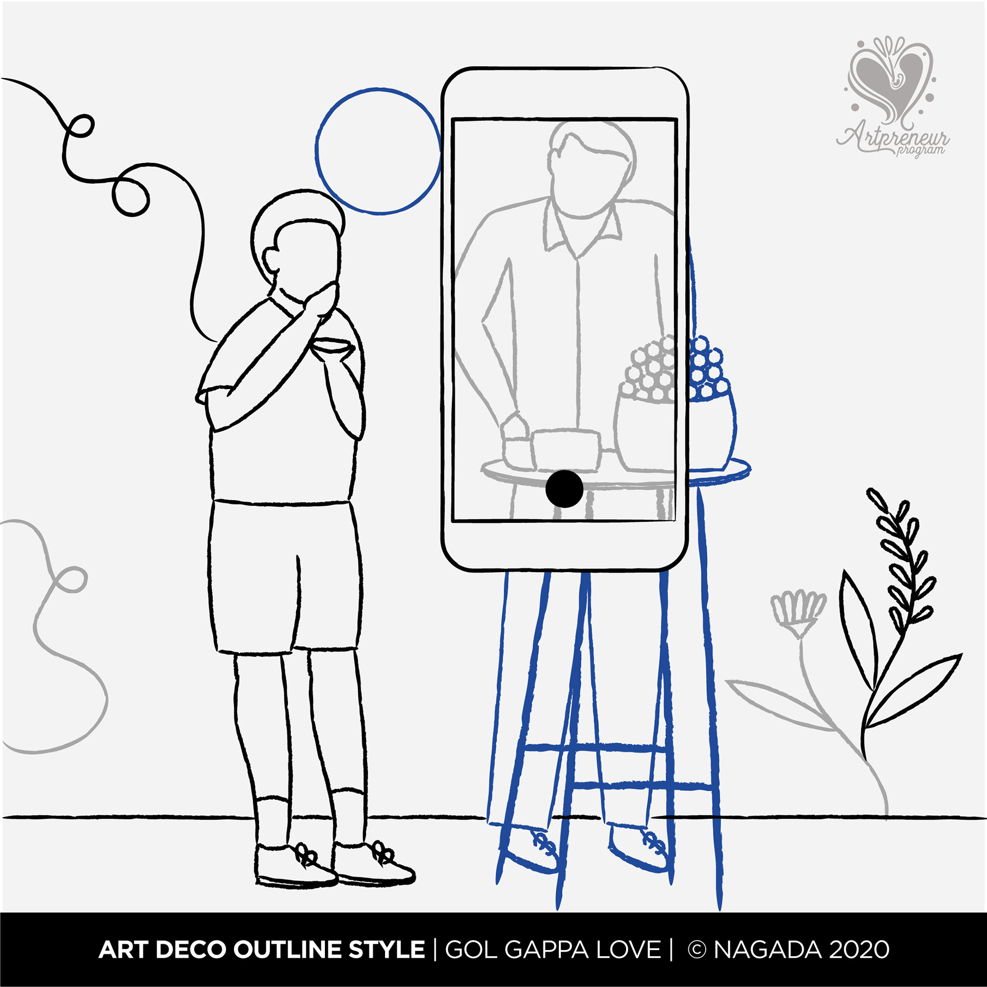 Dimensions of contemporary love: #12 Gol gappa love through a phone screen