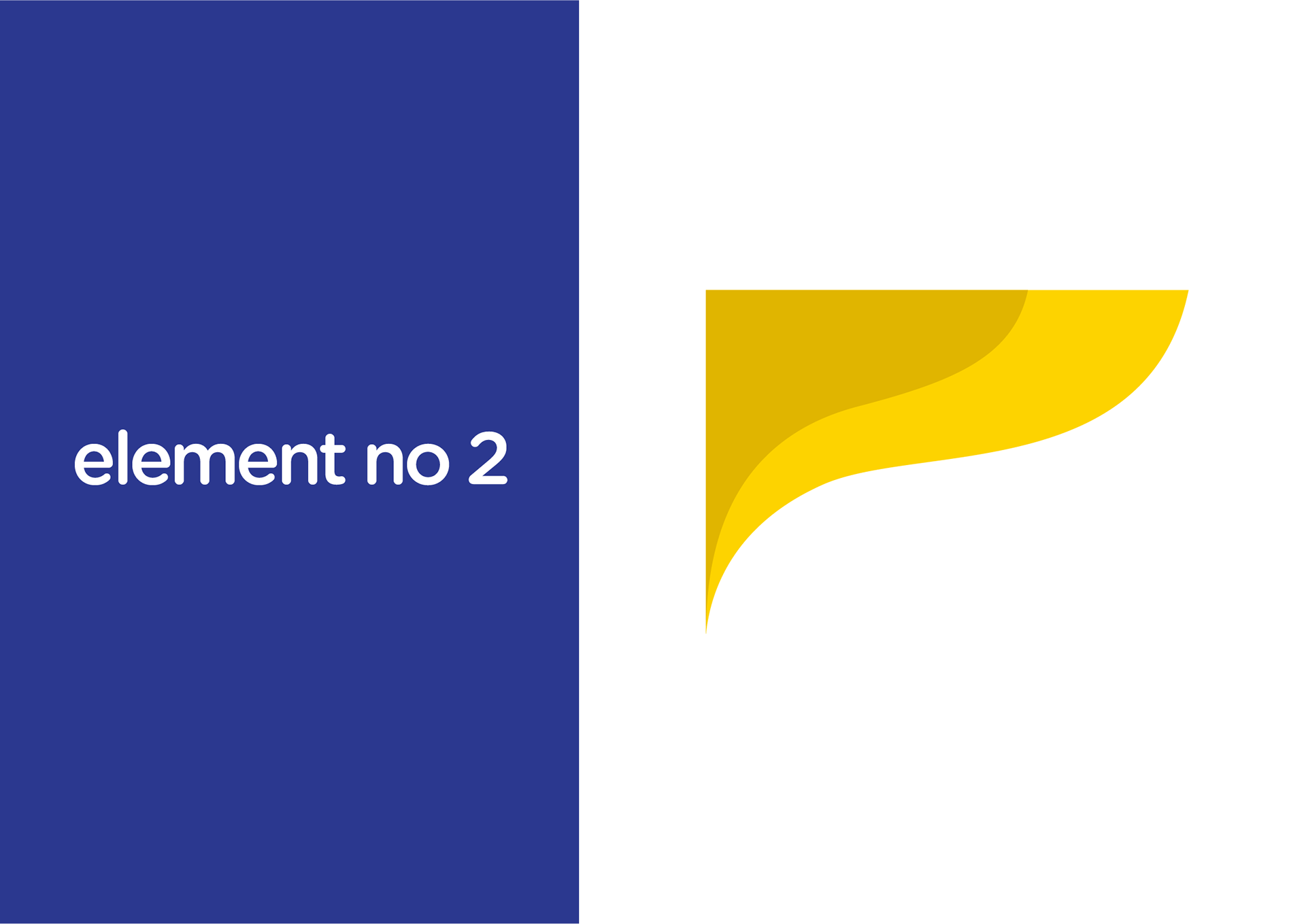 Mithra donation platform brand guidelines: brand element 2, a yellow swoosh shape