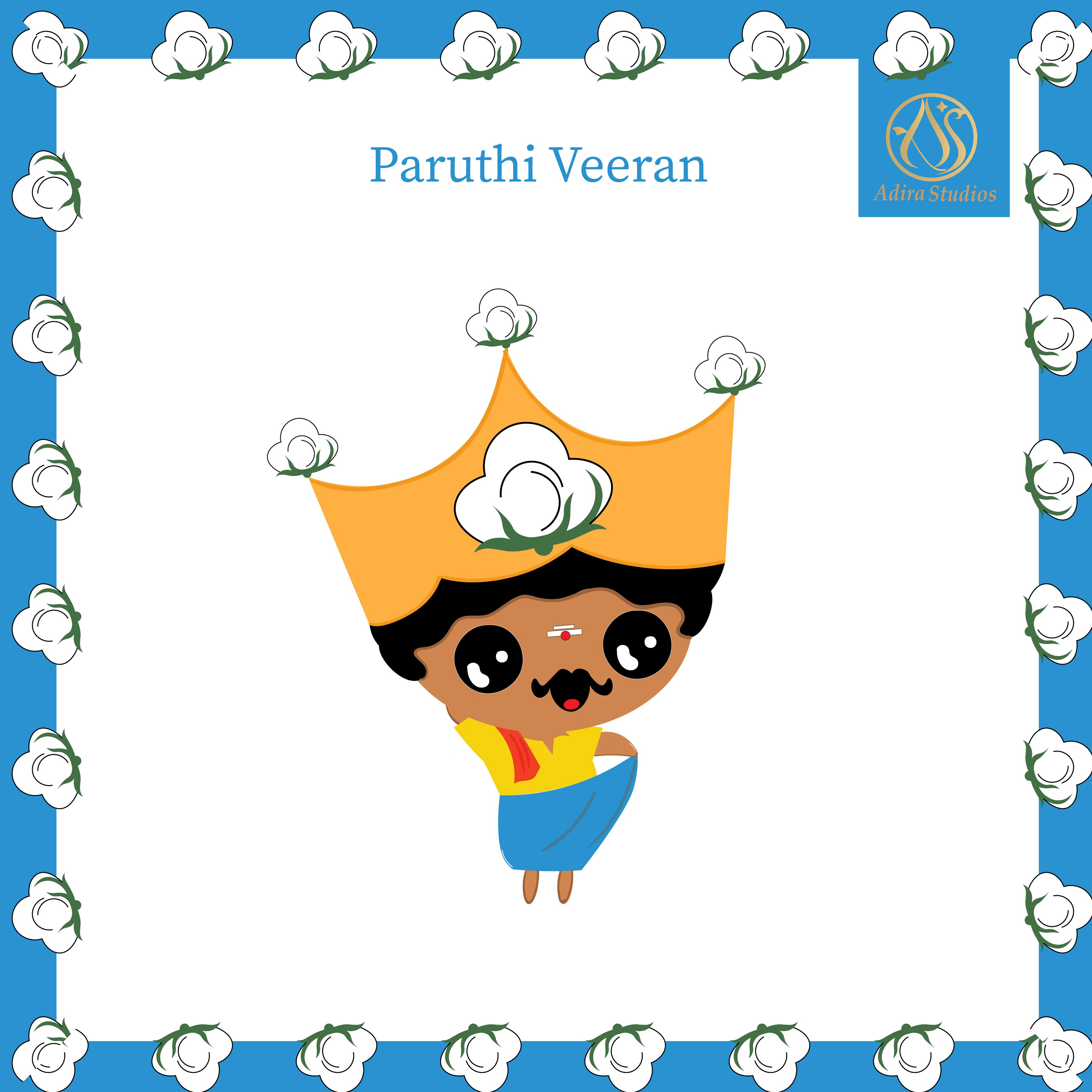 Creative Creatures, Tamil character illustrations: Creative Creatures character: Paruthi Veeran, a cotton warrior