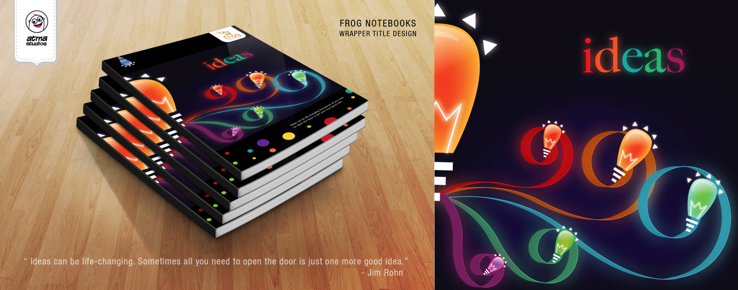 Gurukul notebook cover titles: printed Ideas notebooks