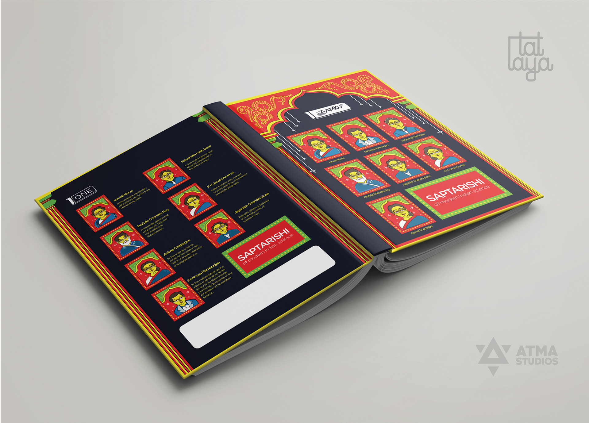 Aamku notebook cover designs: orange portrait notebook front and back covers