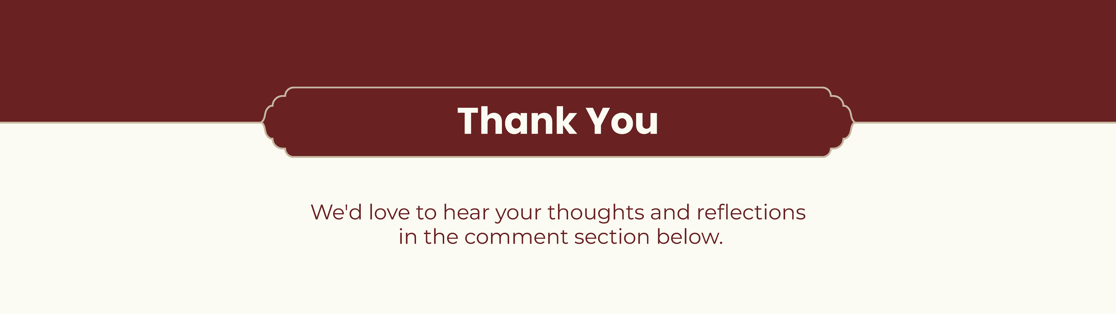 Ritualistic mindful essentials brand: thank you slide