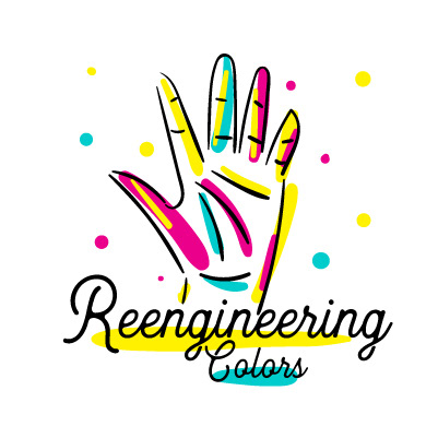 Artpreneur creative program hand-drawn icon: Reengineering Colors icon, a hand